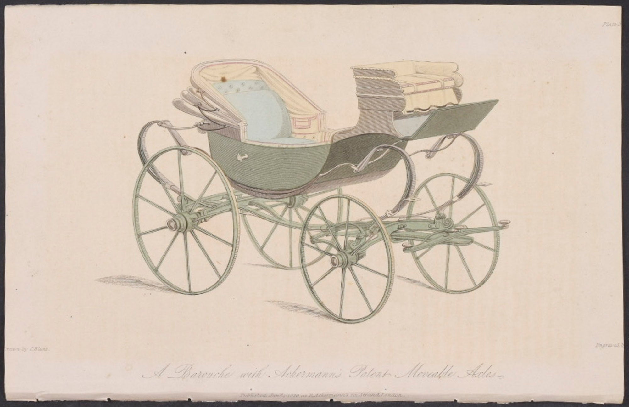 A Brouche With Ackermann's Patent Moveable Axles