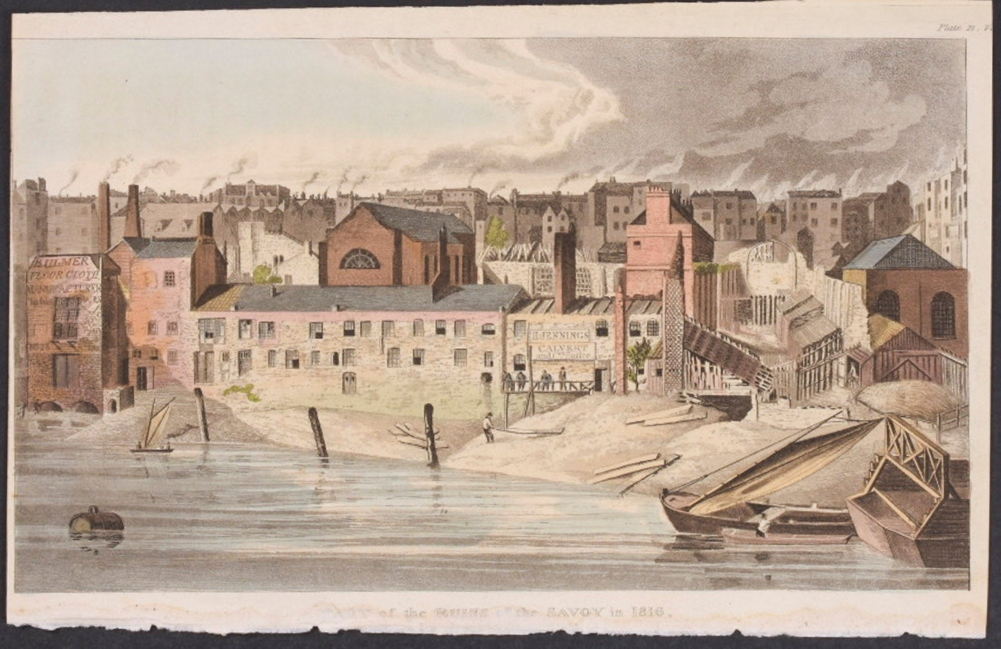 Part of The Ruins of The Savoy in 1816