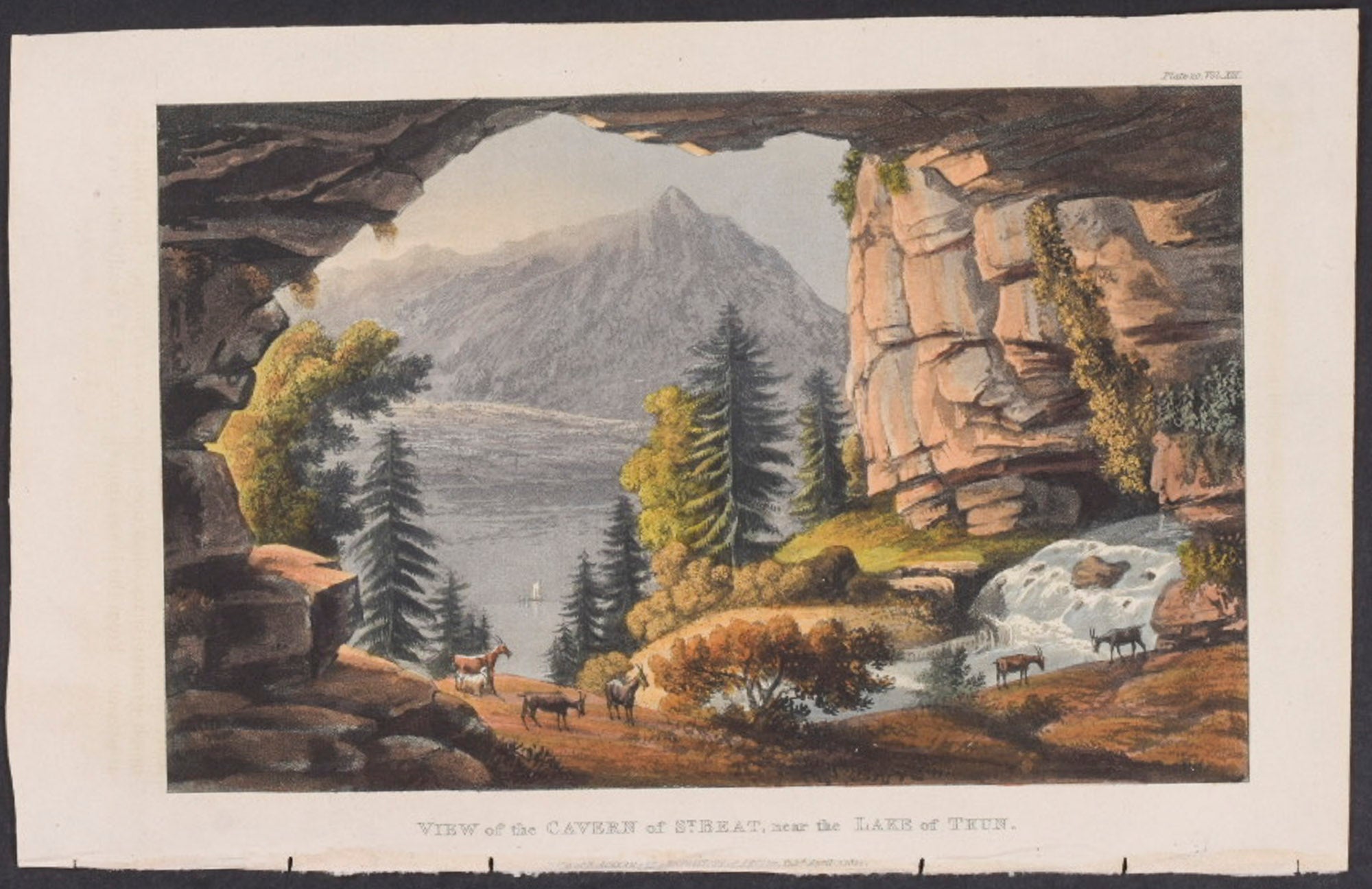 View of The Cavern of St. Beat, Near The Lake of Truth
