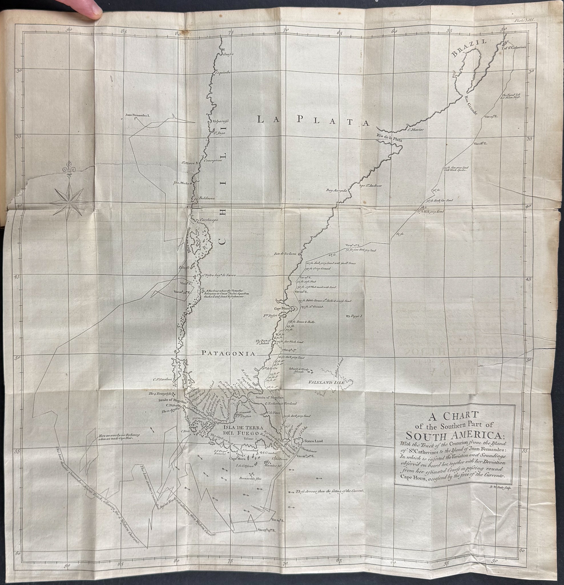 Anson's A Voyage Round the World - Volume with 3 Engraved Maps