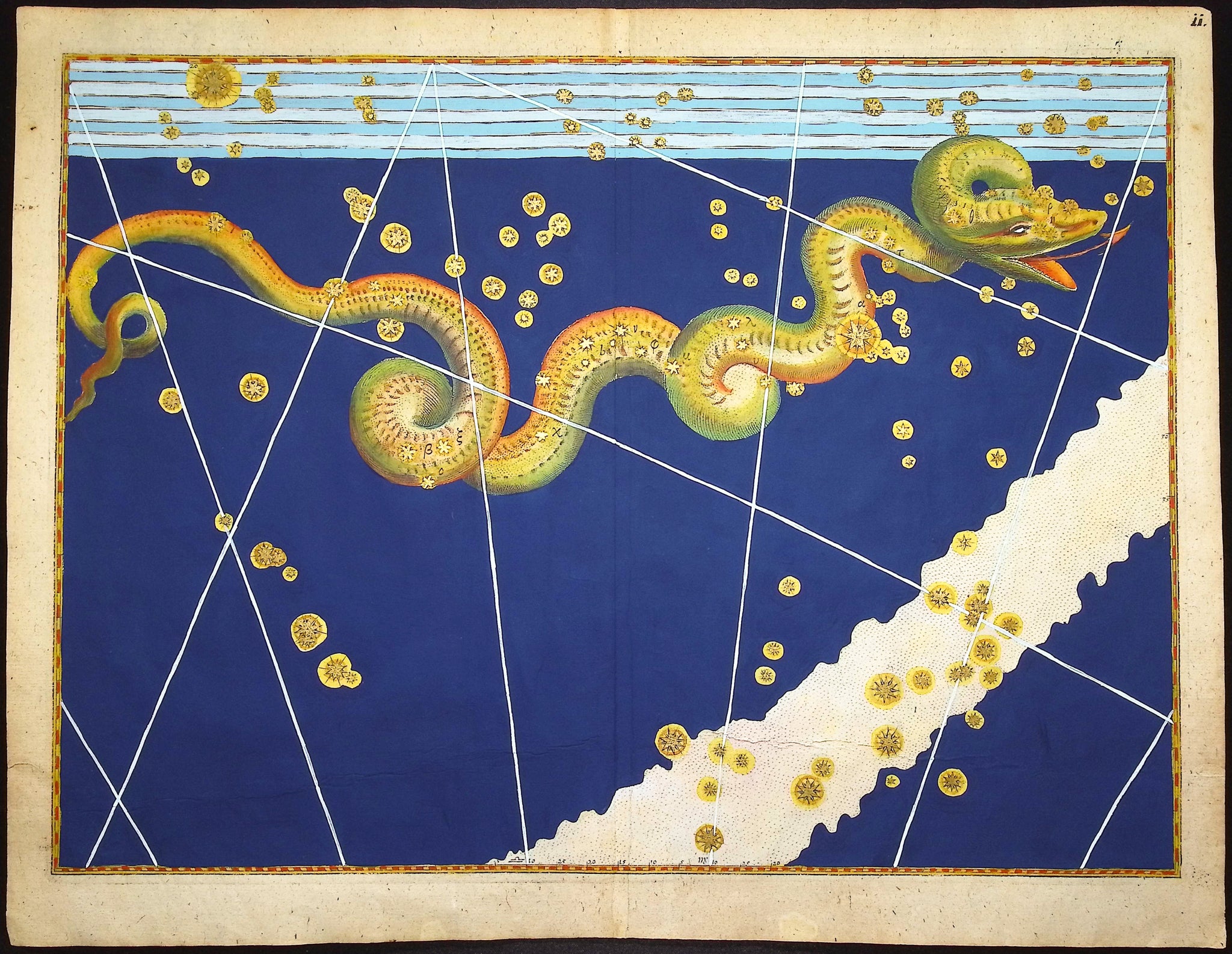 Constellation or Star Chart of Serpent