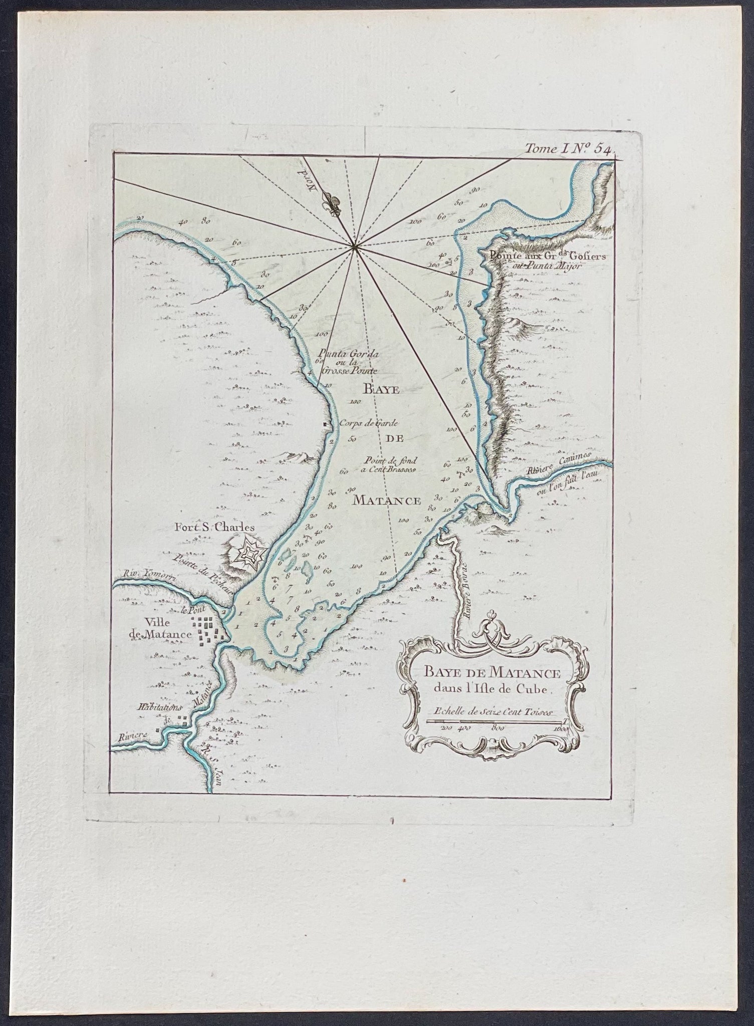 Map of Matanzas Bay, Cuba