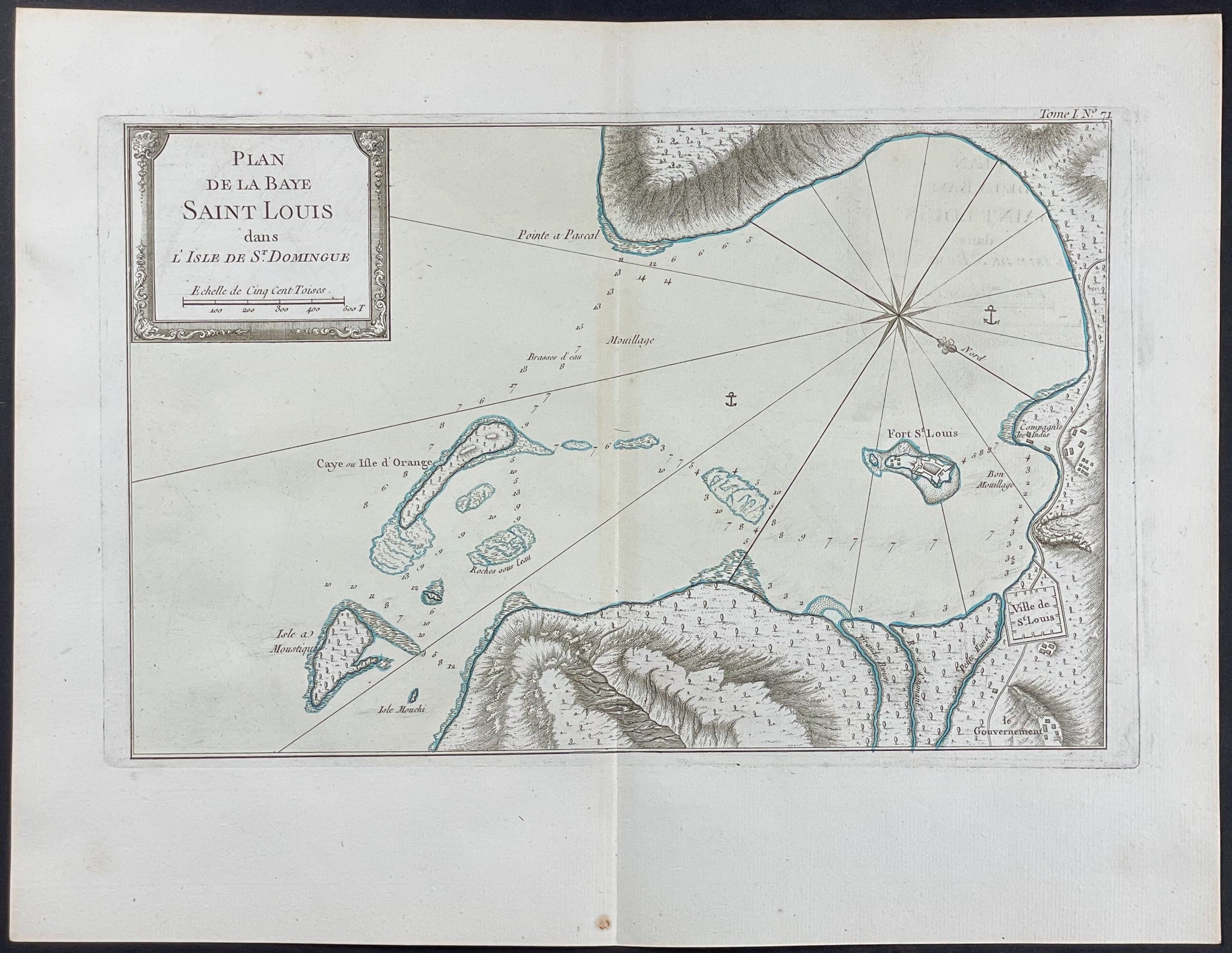 Map of Saint Louis Bay, Santa Domingo