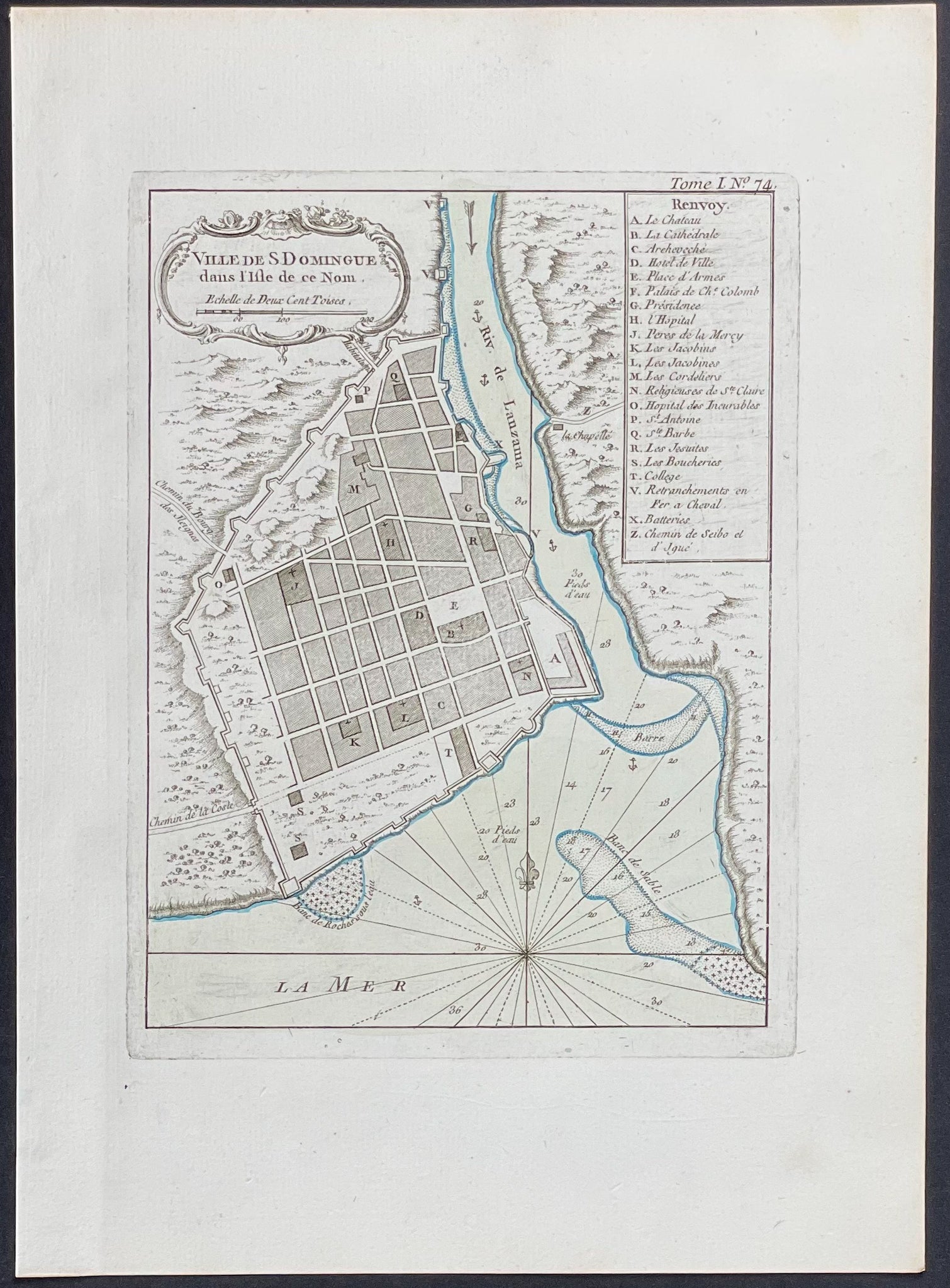 Map of Santa Domingo, Dominican Republic