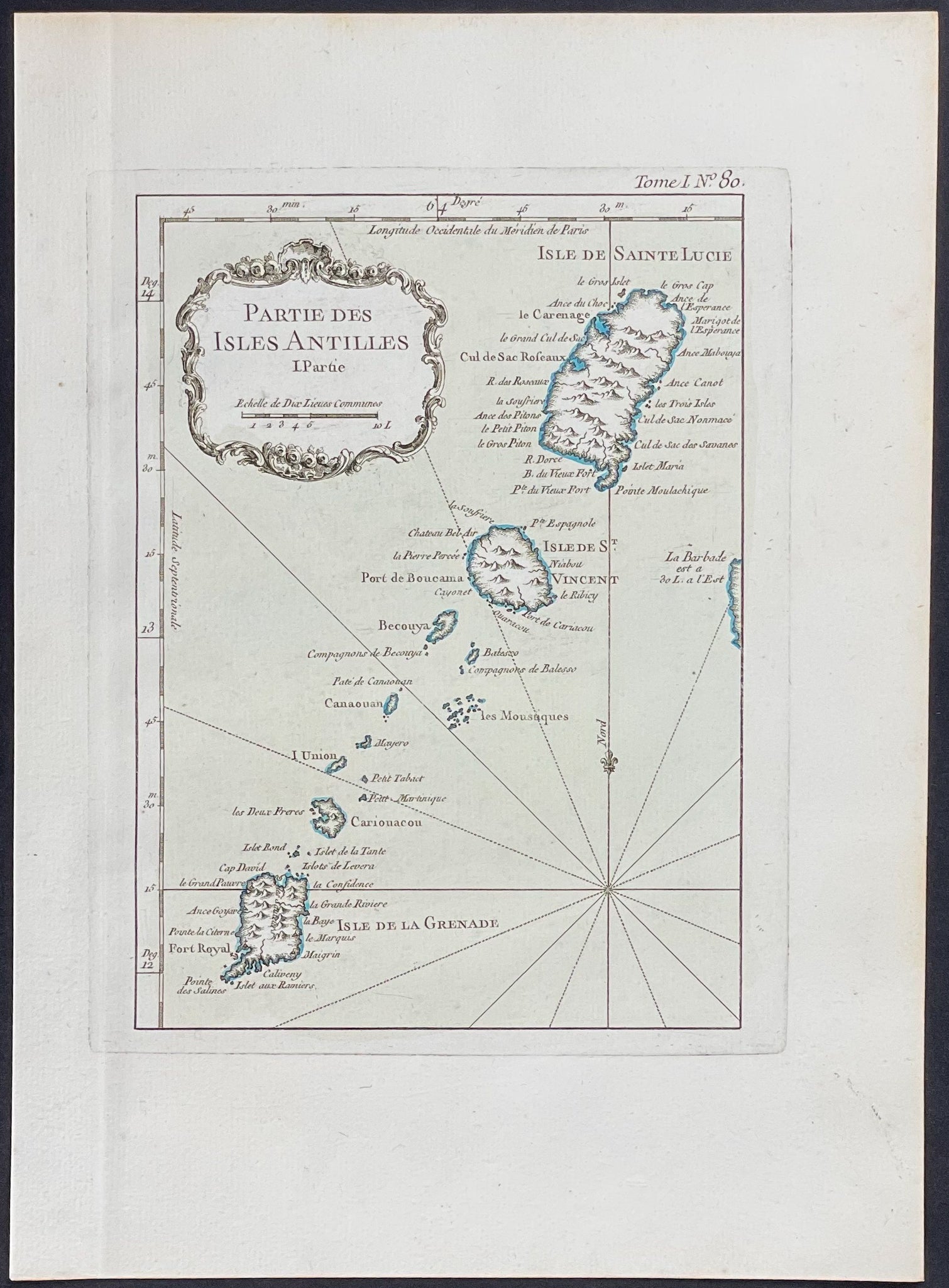 Map of the Antilles Islands