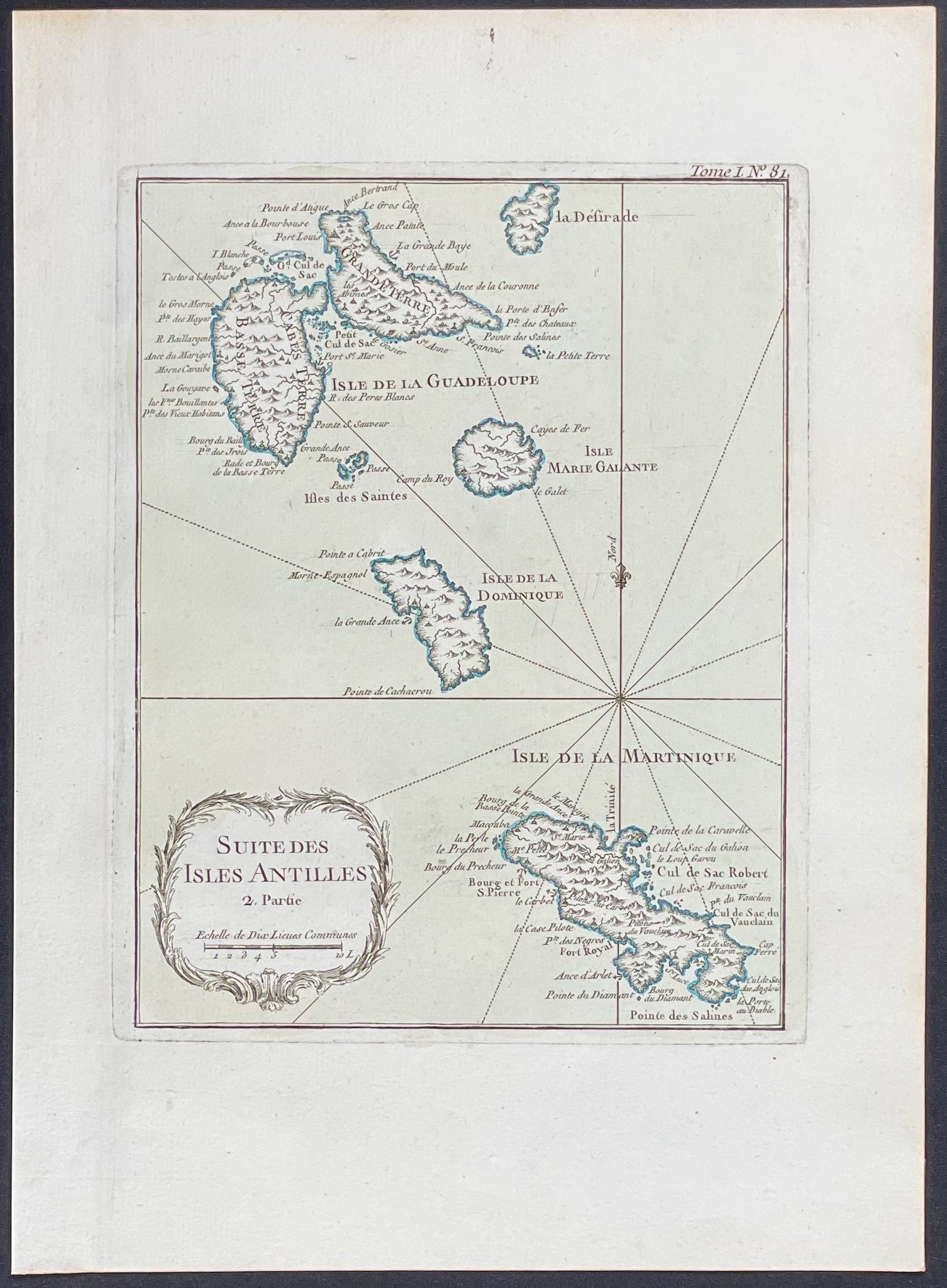 Map of the Antilles Islands