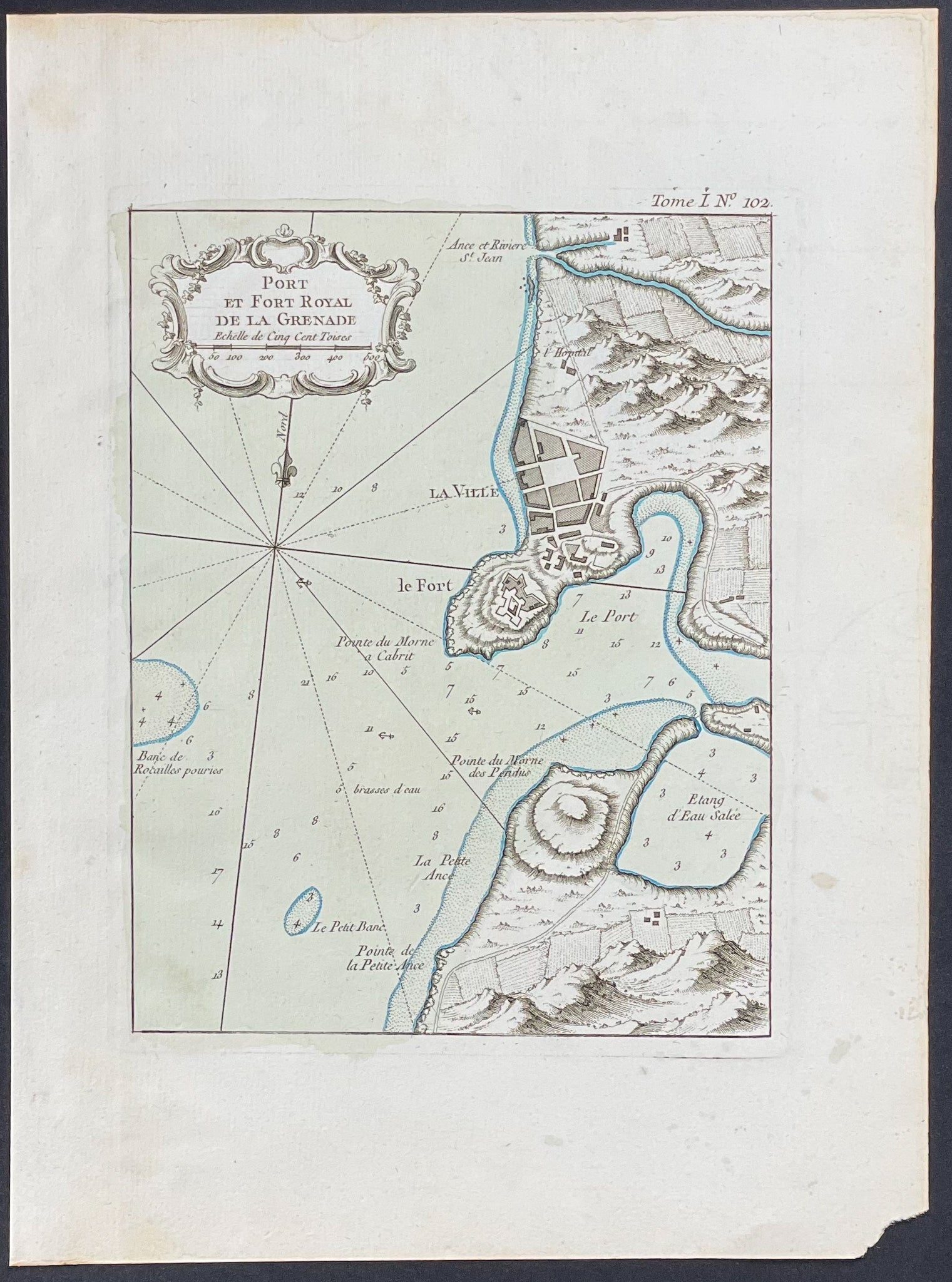 Map of Fort Royal, Grenada