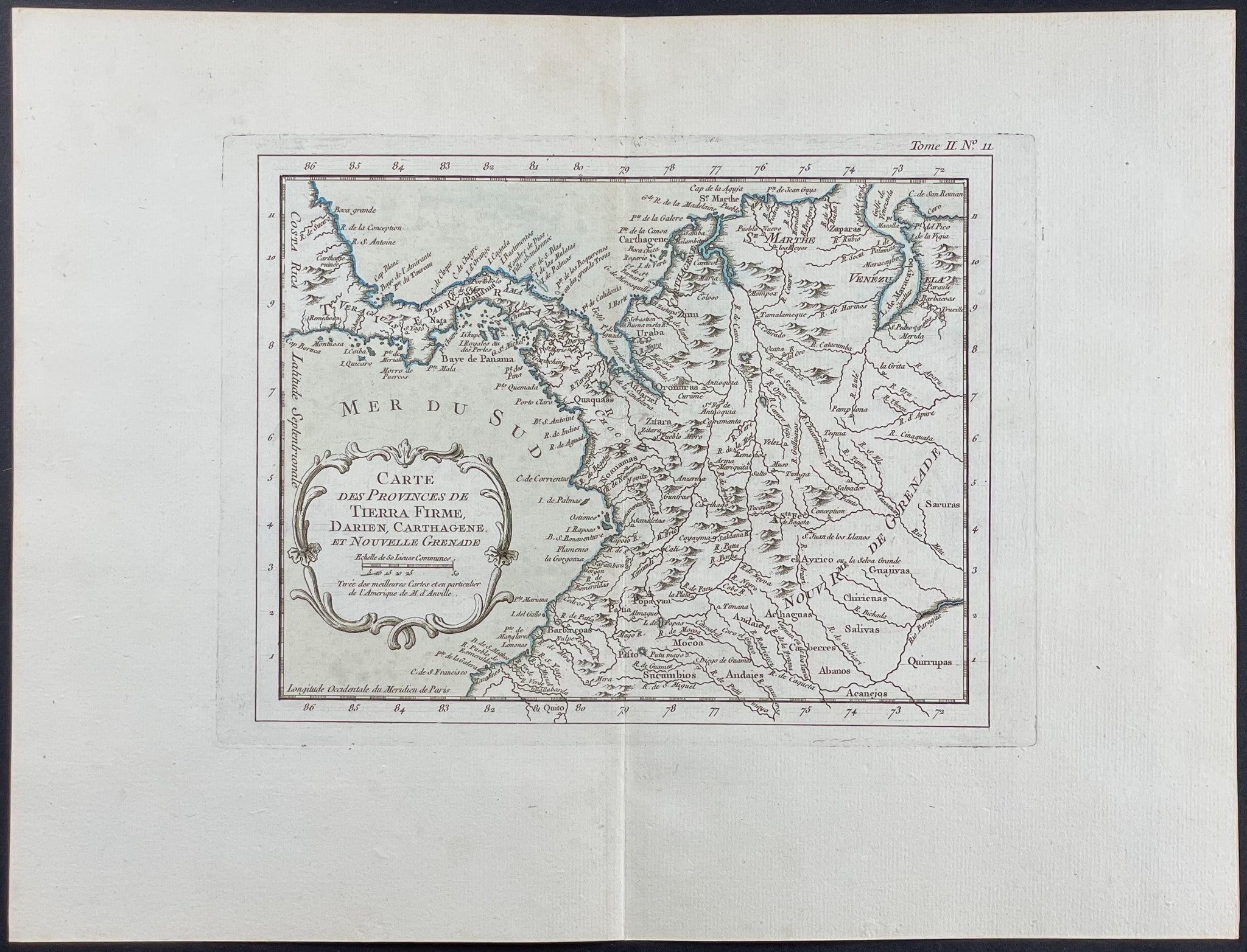 Map of New Kingdom of Granada (Norther South America)