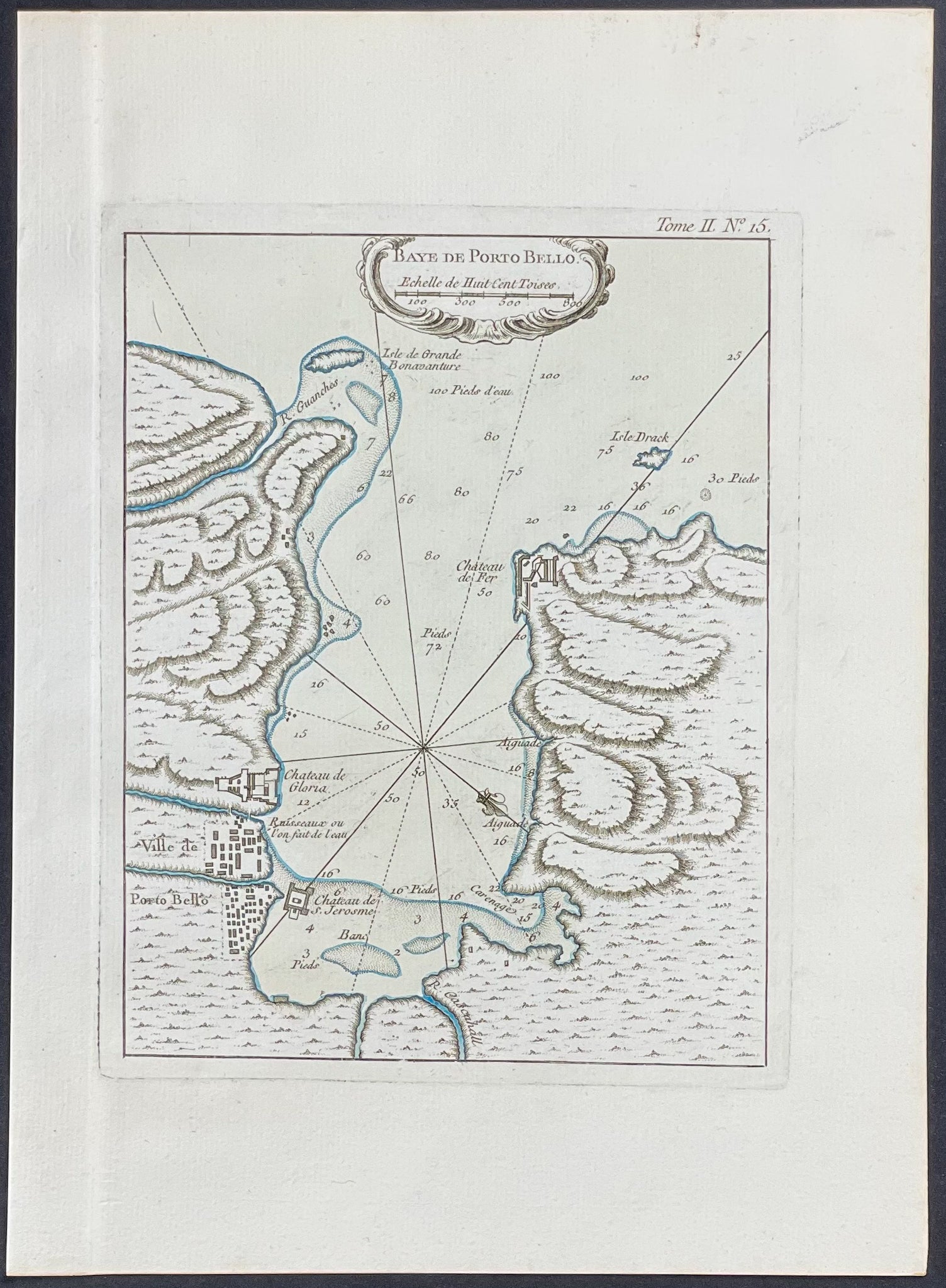 Map of Portobelo (Puerto Bello), Panama