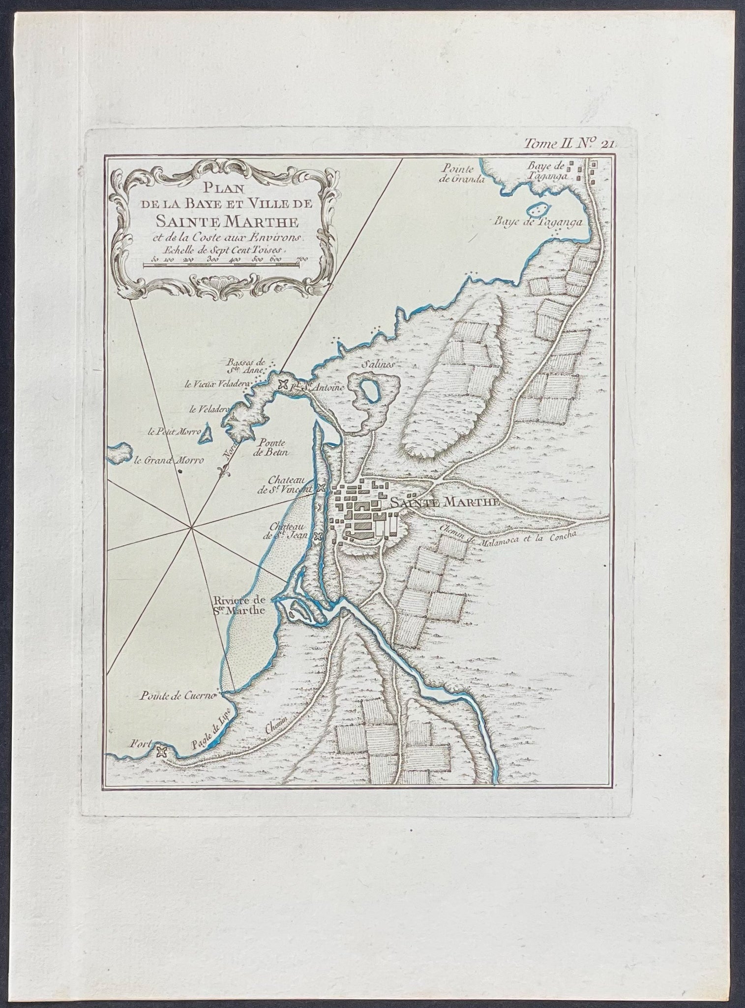 Map of Santa Marta, Colombia