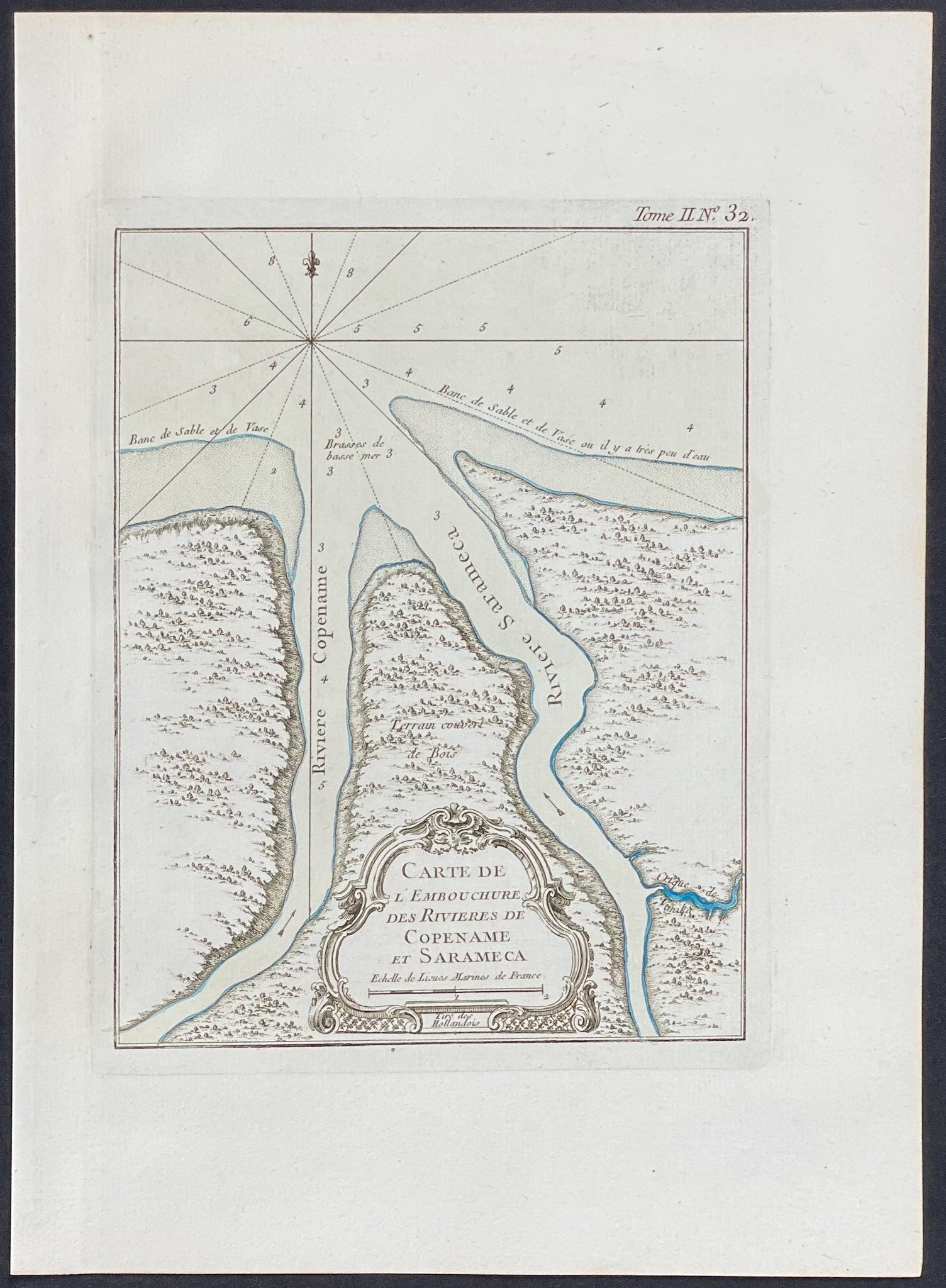Map of Copename and Sarameca Rivers