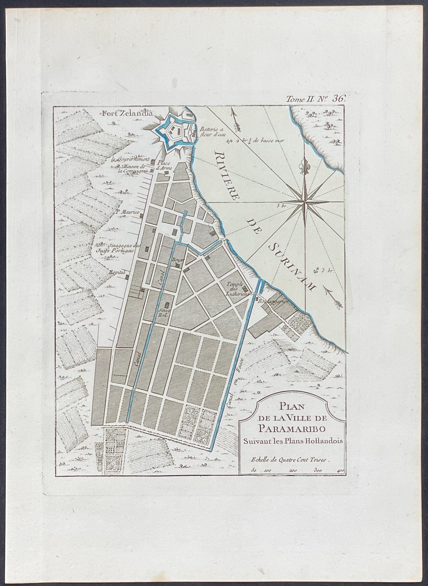Map of Paramaribo, Surinam