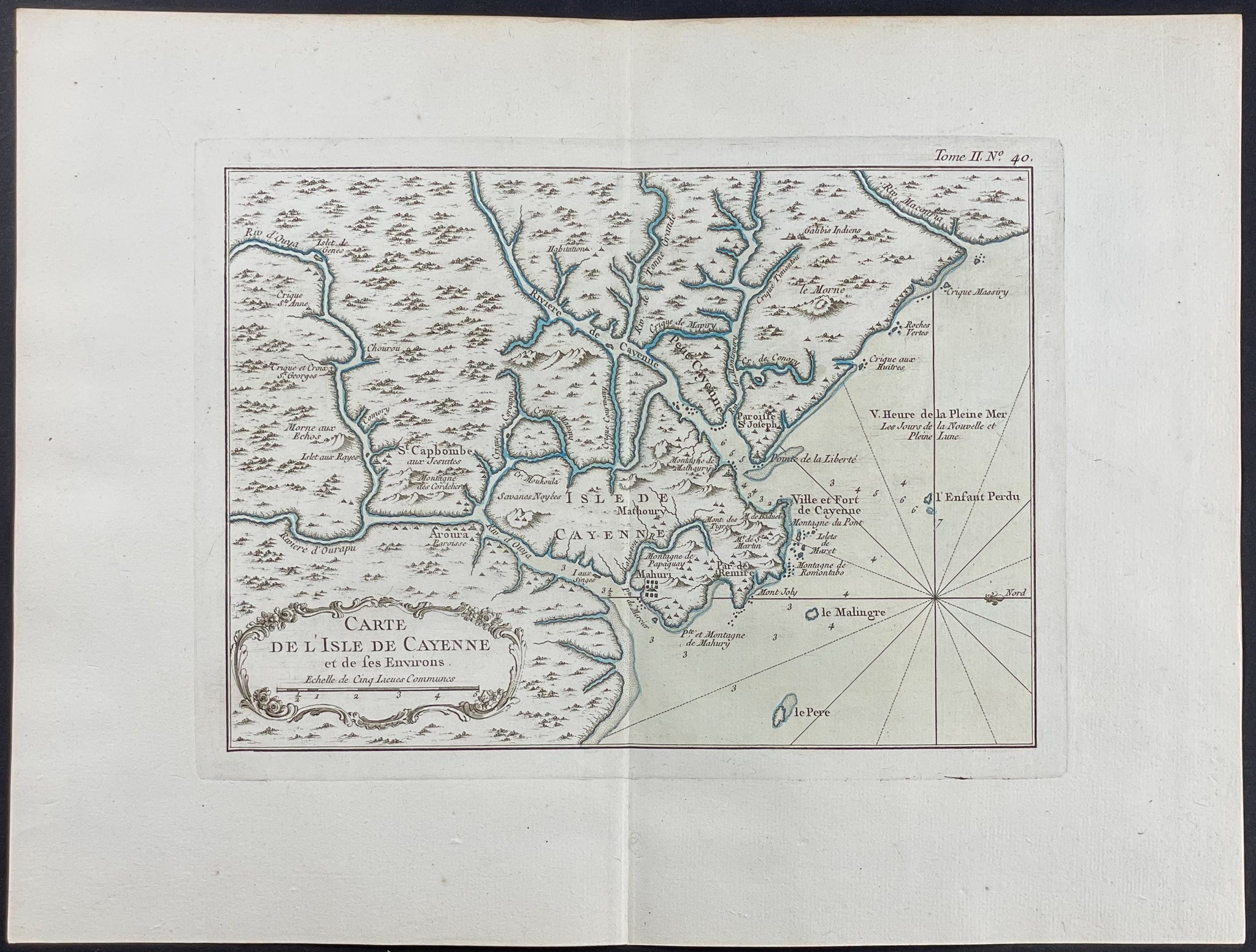 Map of Cayenne or Devil's Island
