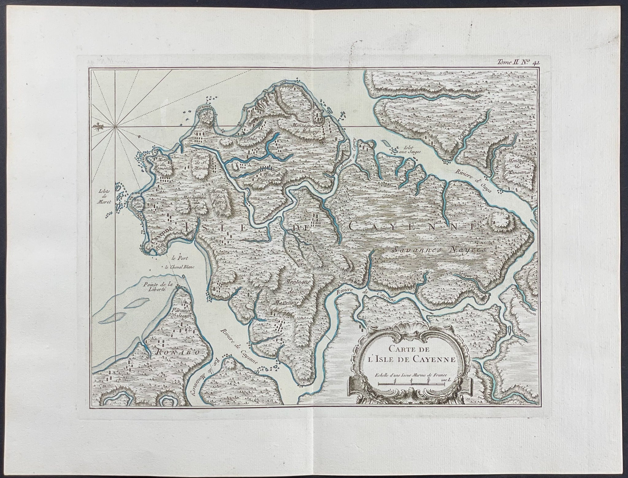 Map of Cayenne or Devil's Island