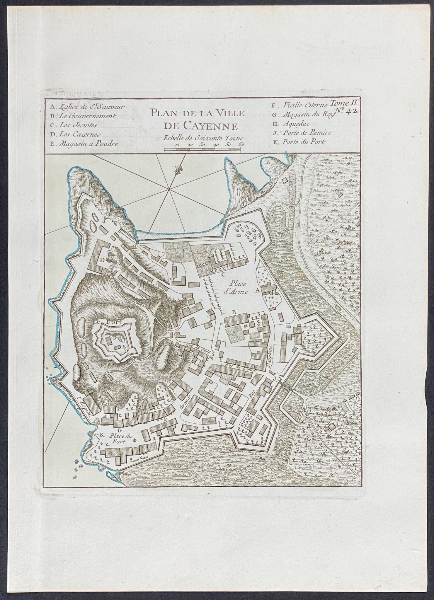 Map of Cayenne or Devil's Island