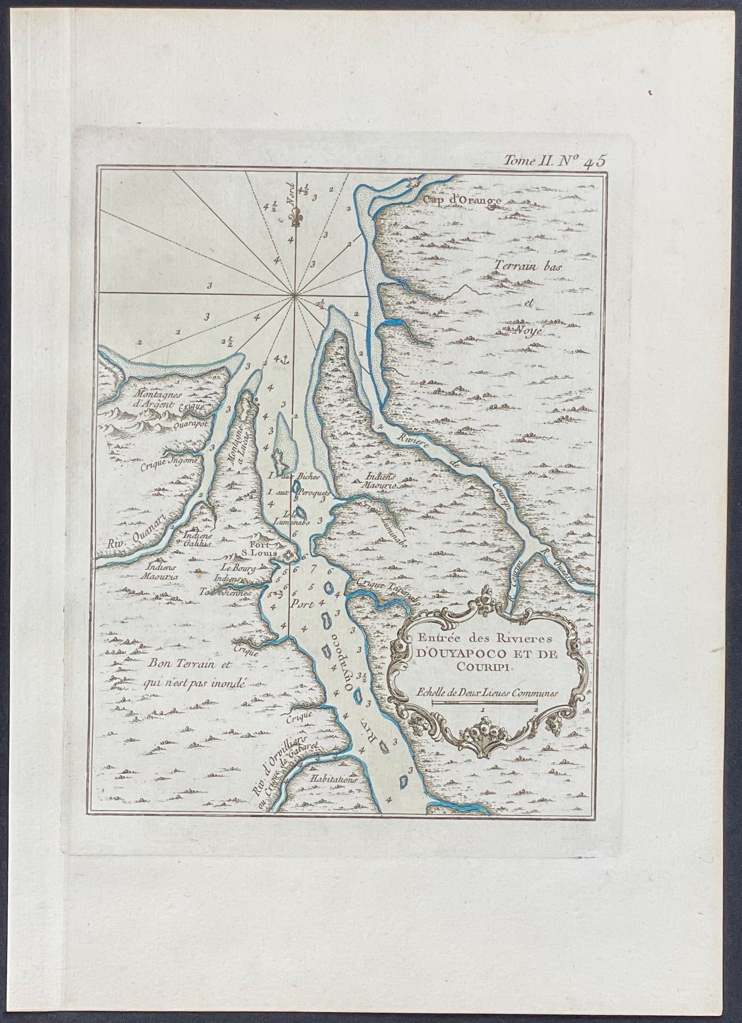Map of Oyapock & Couripi Rivers