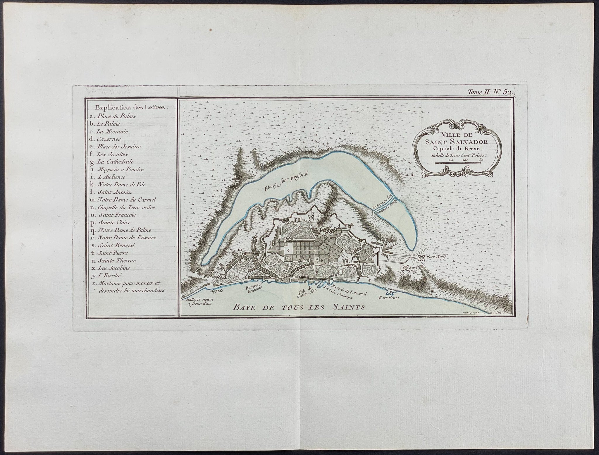 Map of Saint Salvador, Brazil