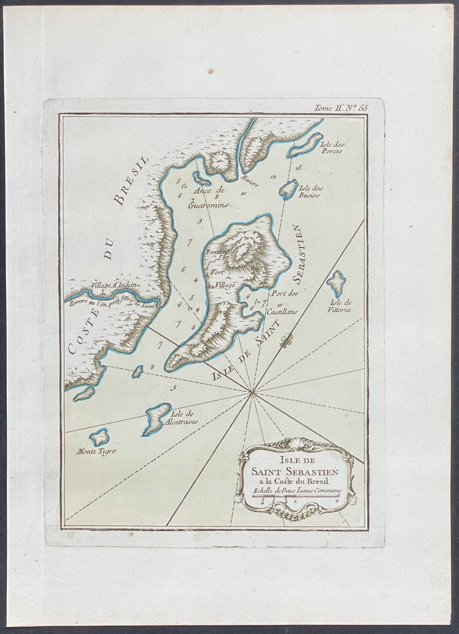 Map of Saint Sebastien, Brazil