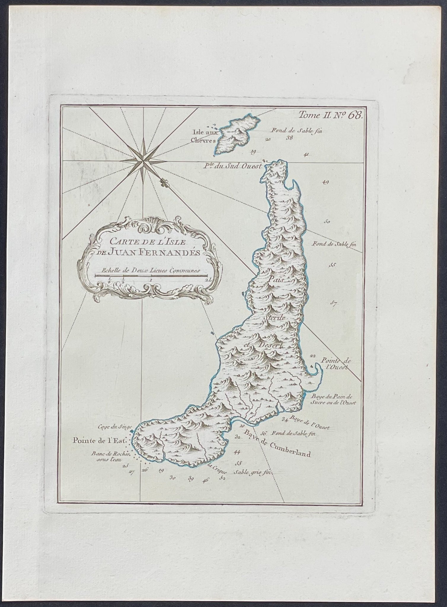 Map of Juan Fernandez Island