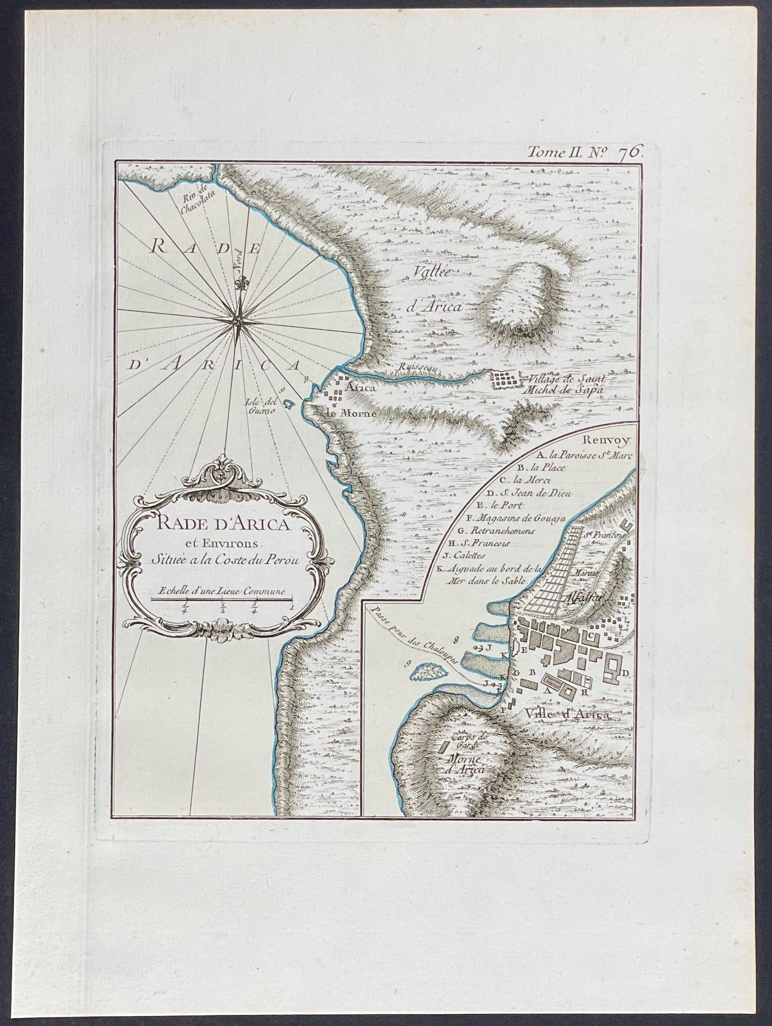 Map of Arica, Peru