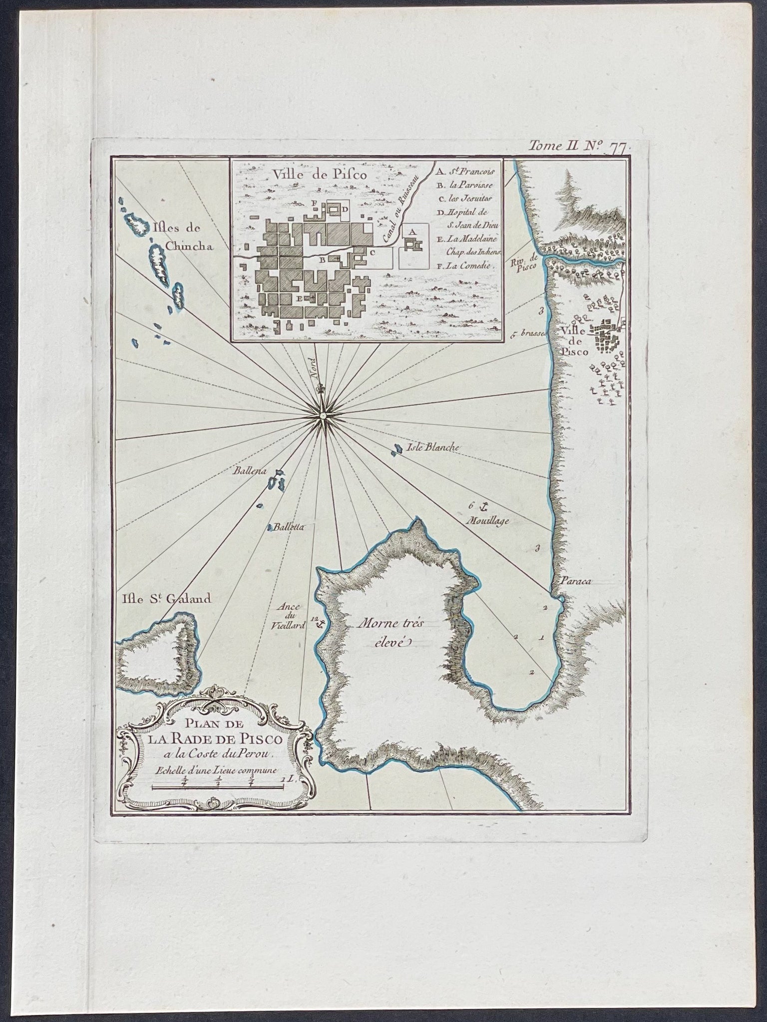 Map of Pisco, Peru