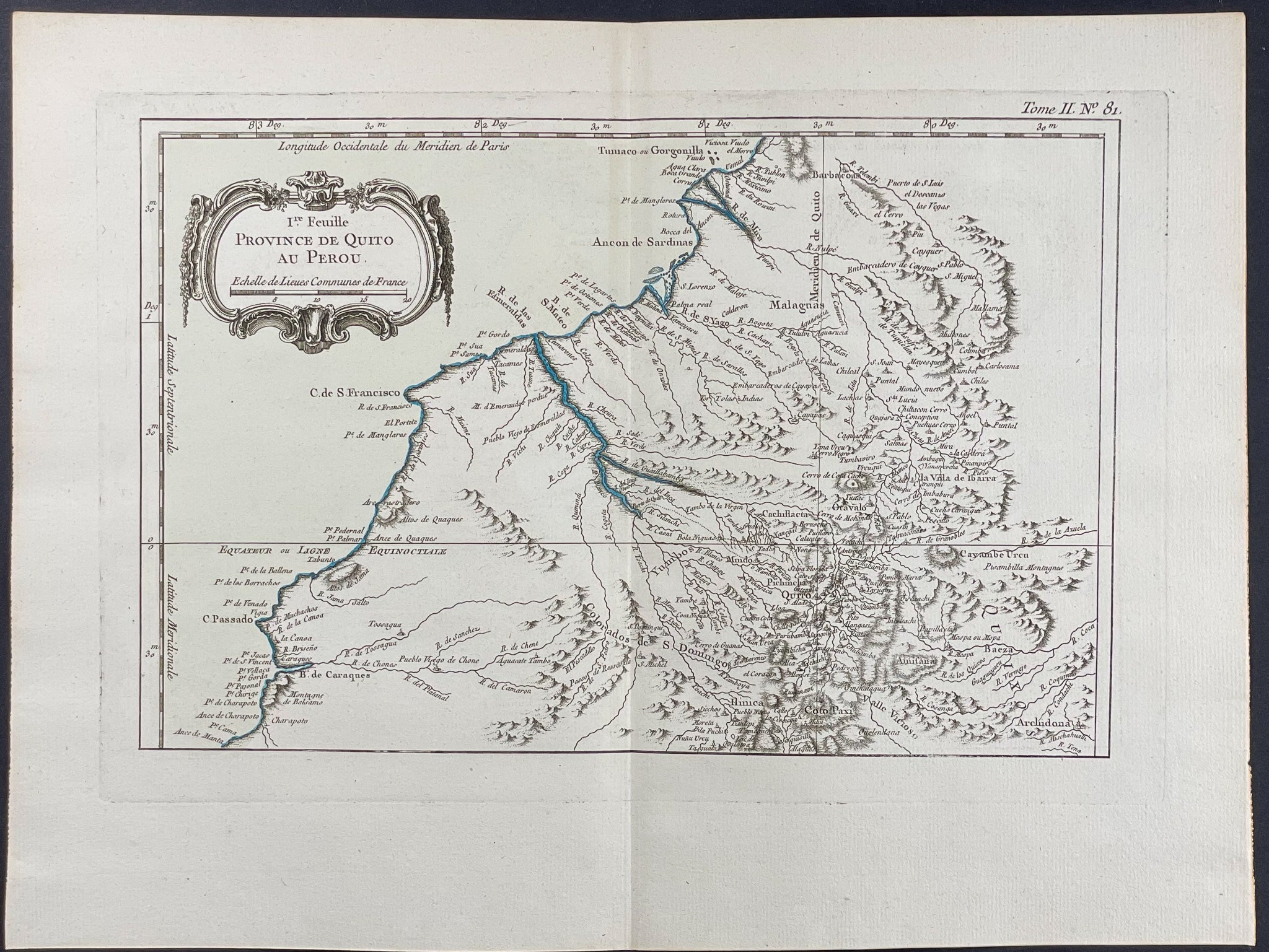 Map of Quito, Ecuador