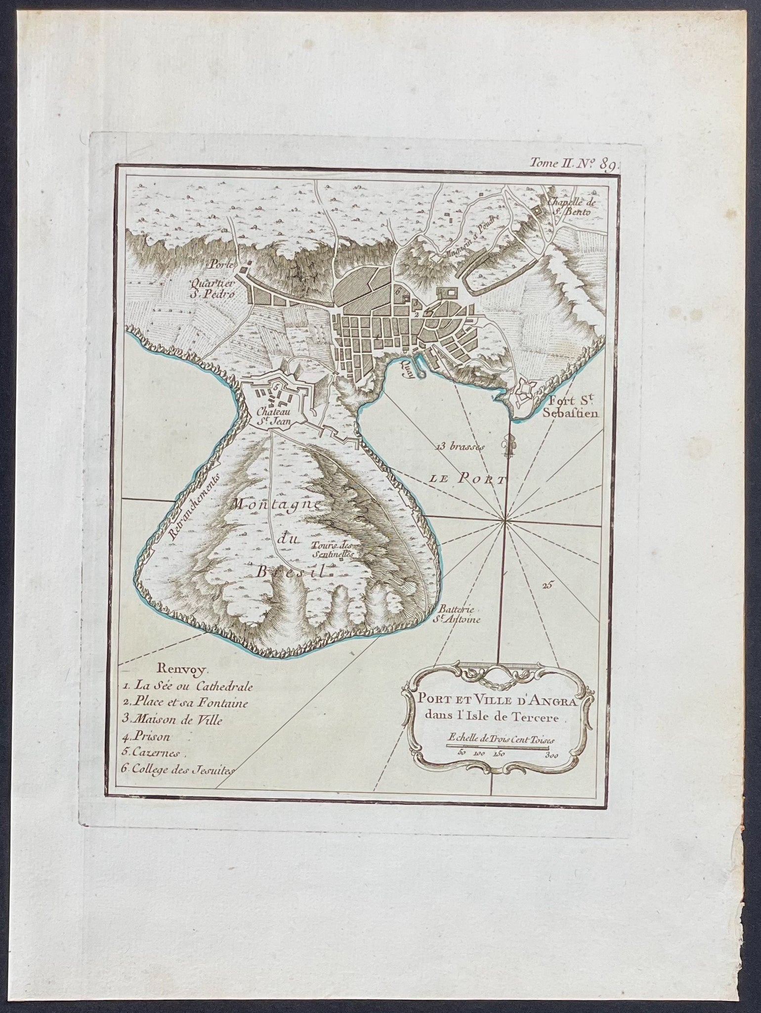 Map of Angra, Island of Tercere