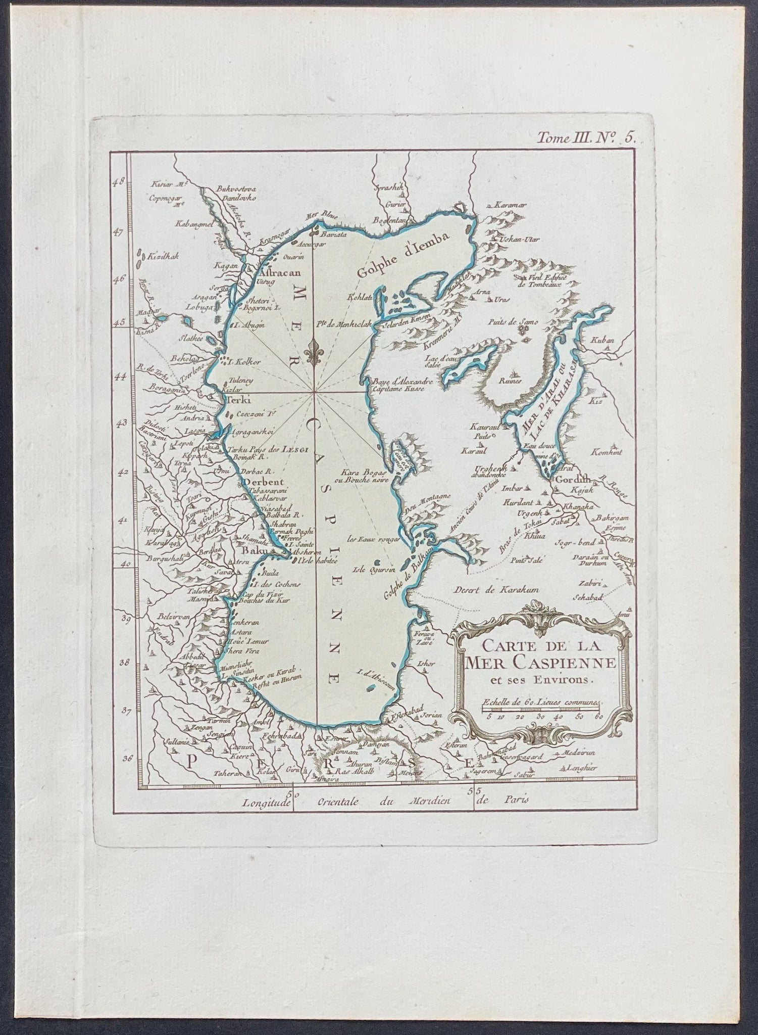 Map of Caspian Sea