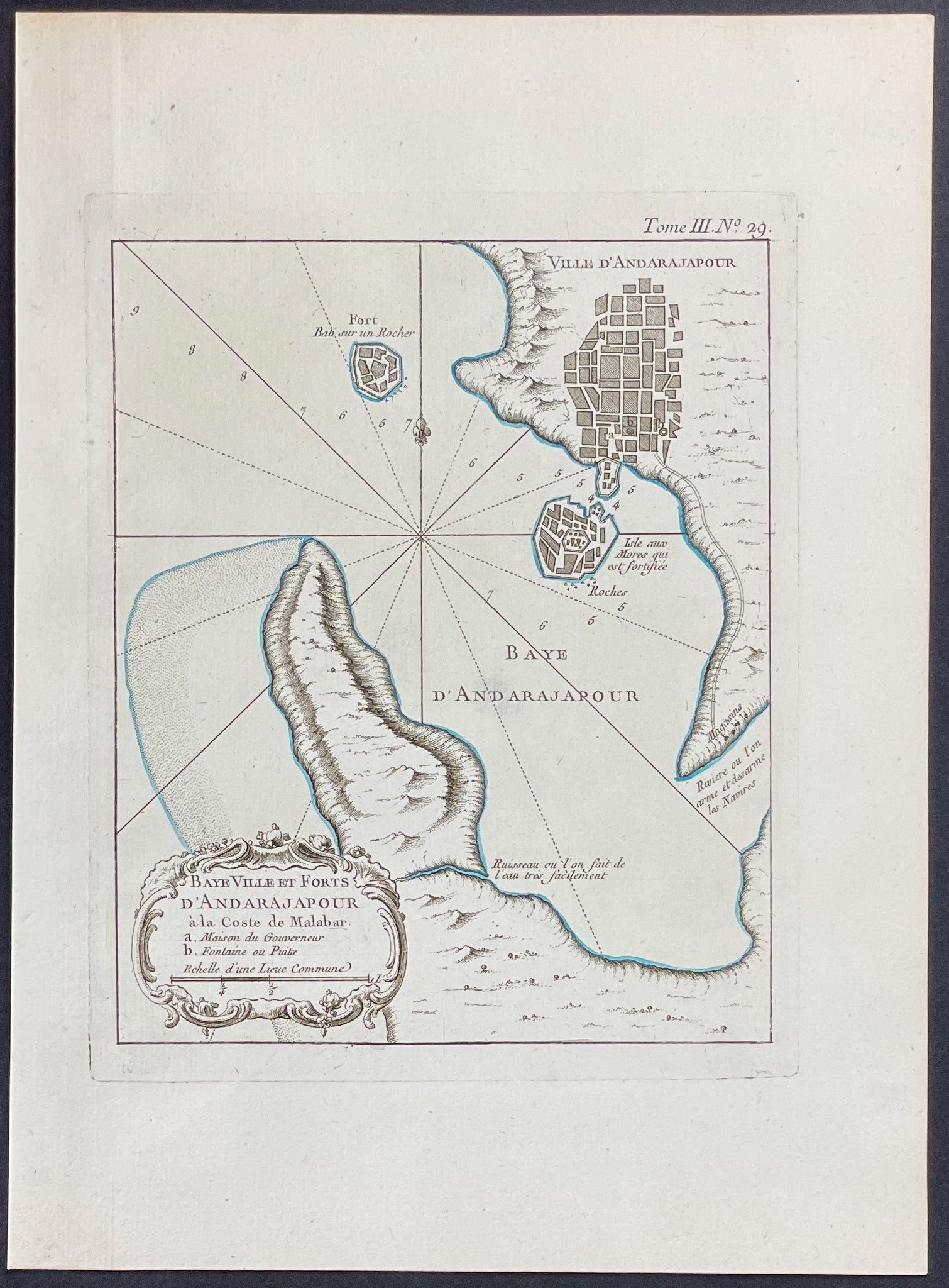 Map of Andarajapour, Malabar, India