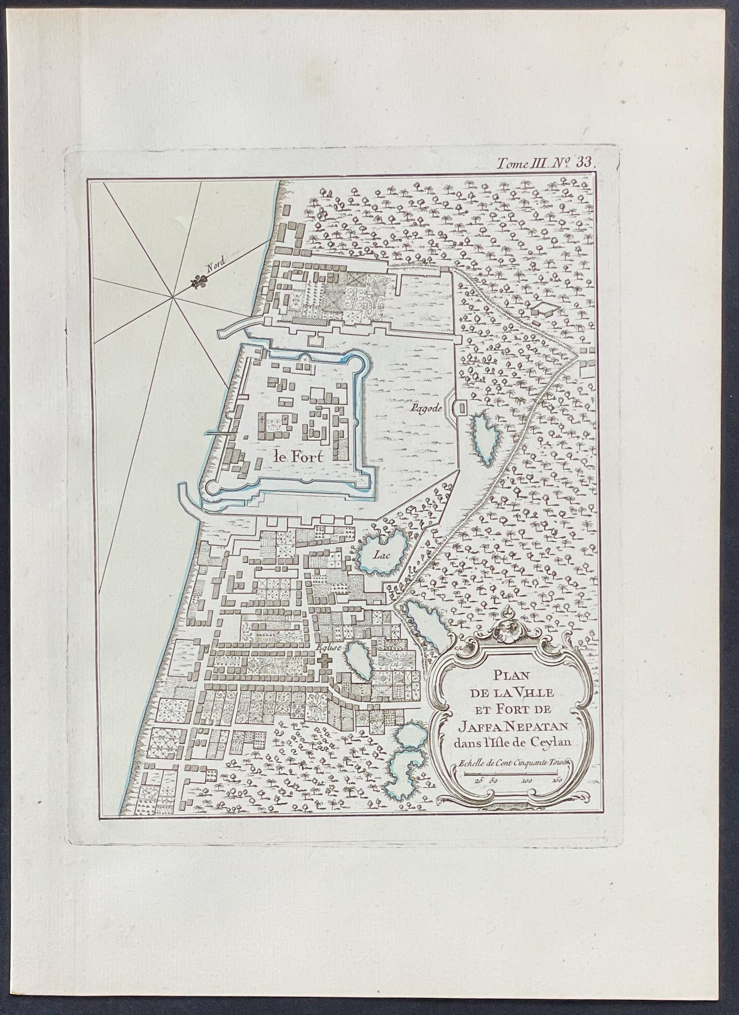 Map of Jaffa Nepatan, Sri Lanka (Ceylon, Ceylan)