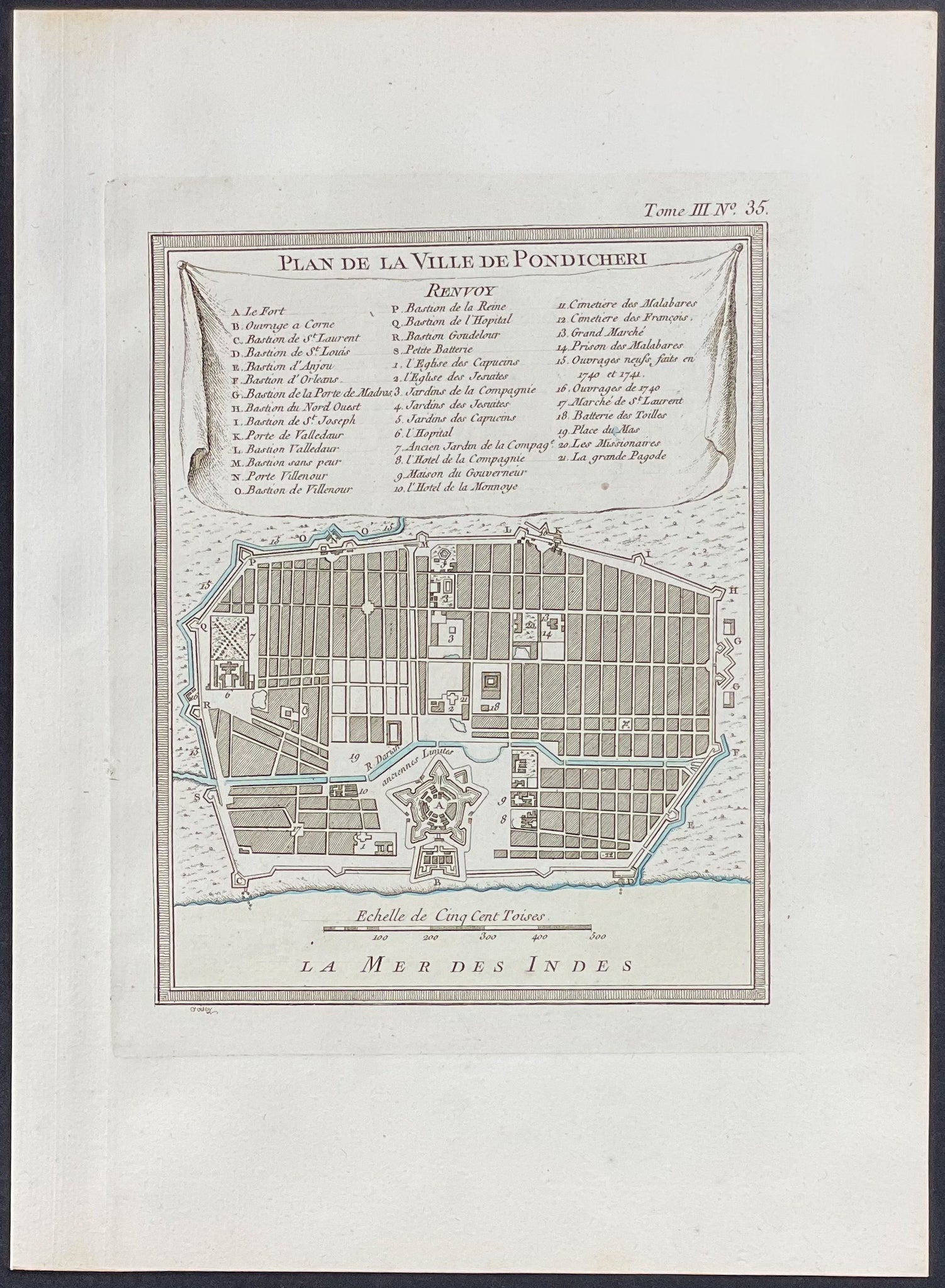 Map of Pondicherry (or Puducherry), India