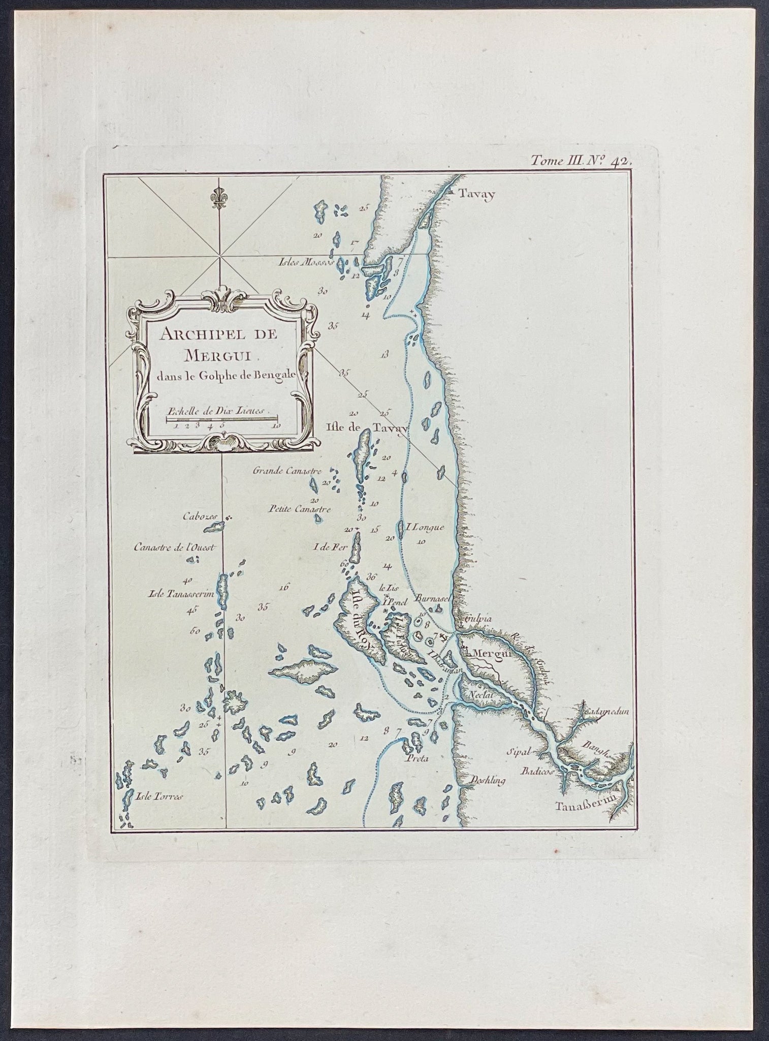 Map of Mergui Archipelago, India
