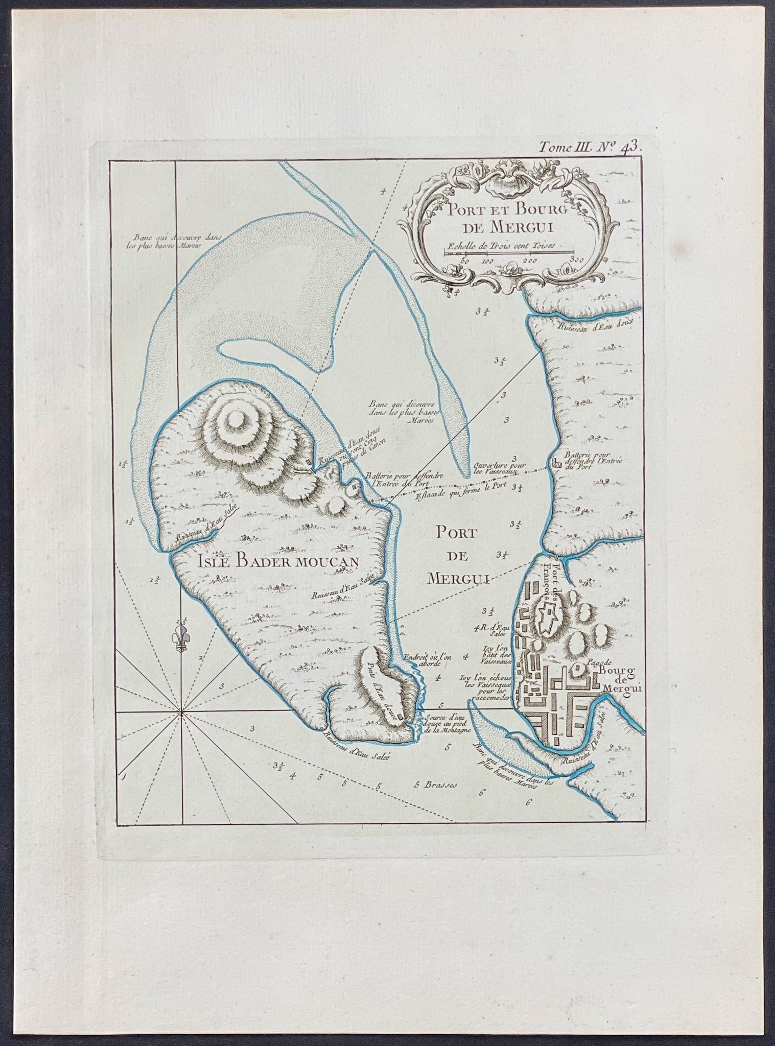 Map of Mergui Archipelago, India