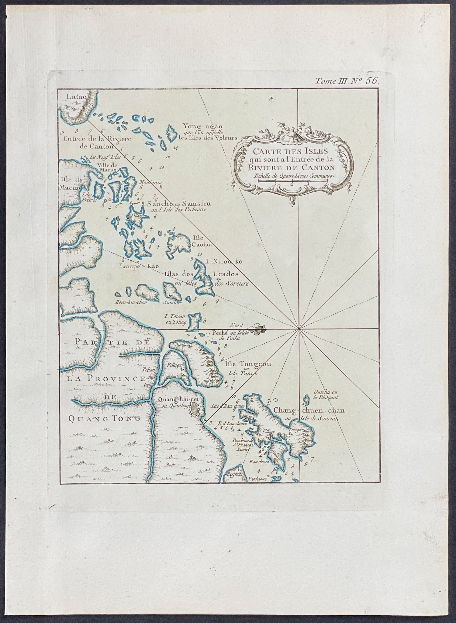 Map of Pearl or Canton River, China