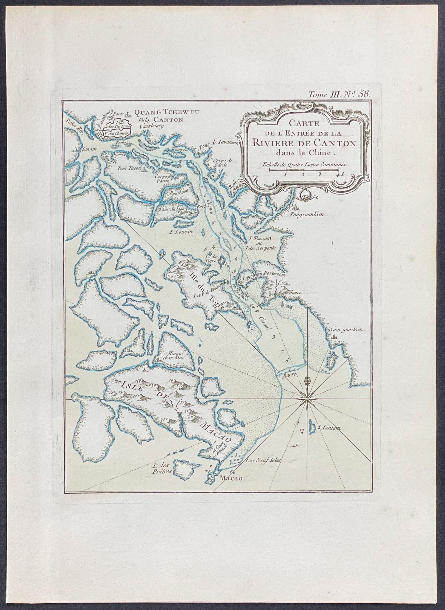 Map of Pearl or Canton River, China