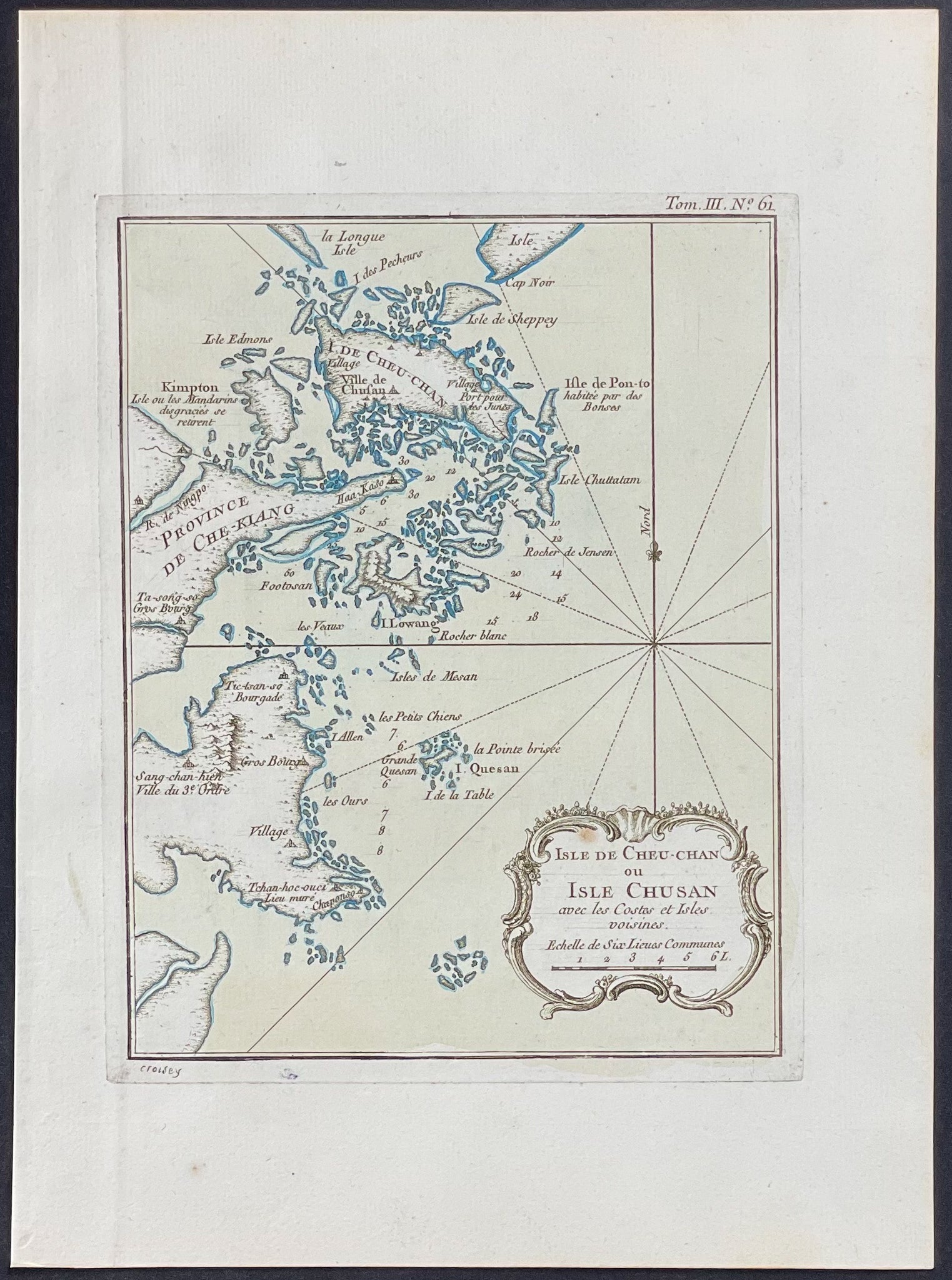 Map of Zhoushan (Chusan) Island, China