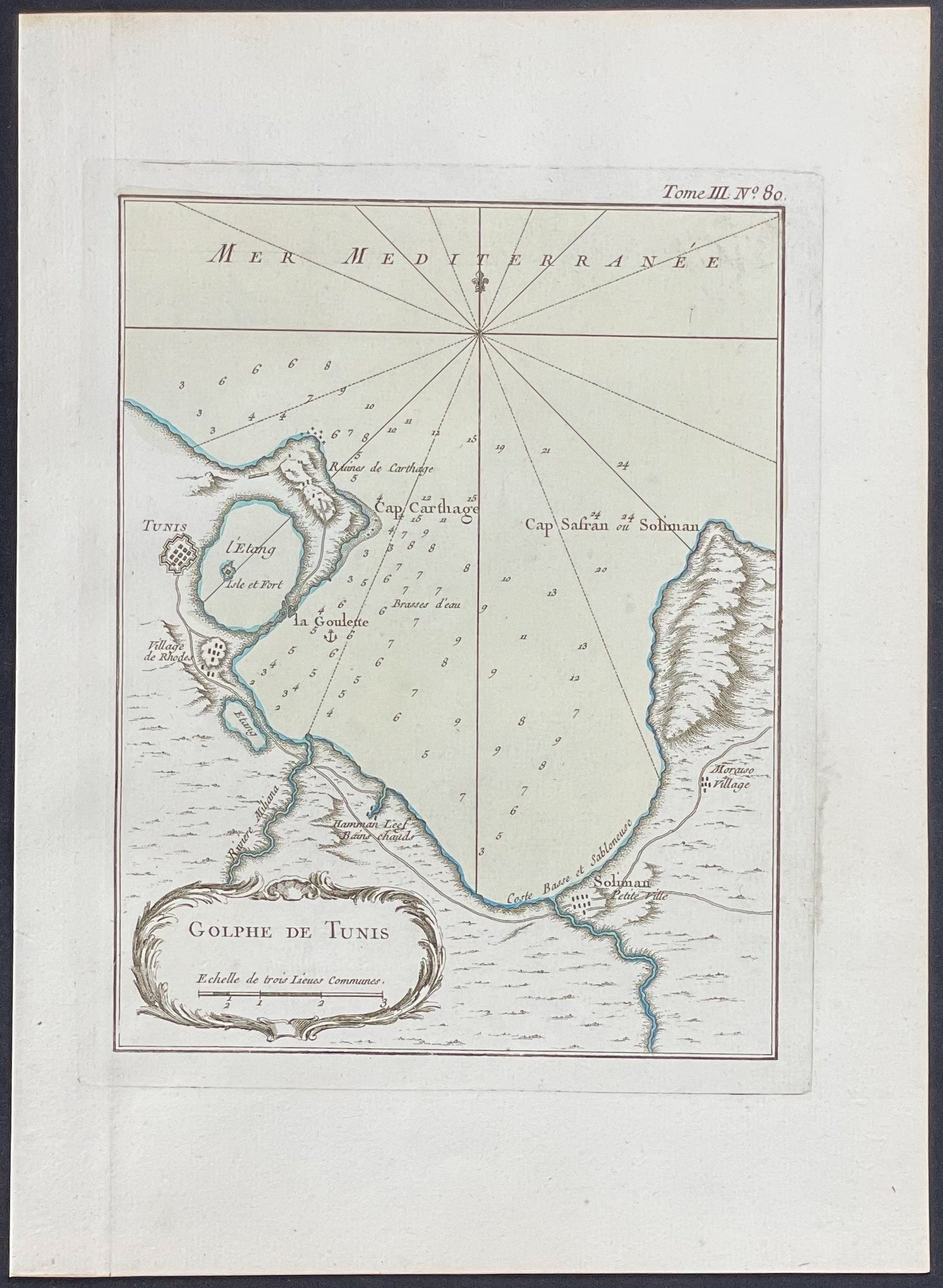 Map of Tunisia, Africa