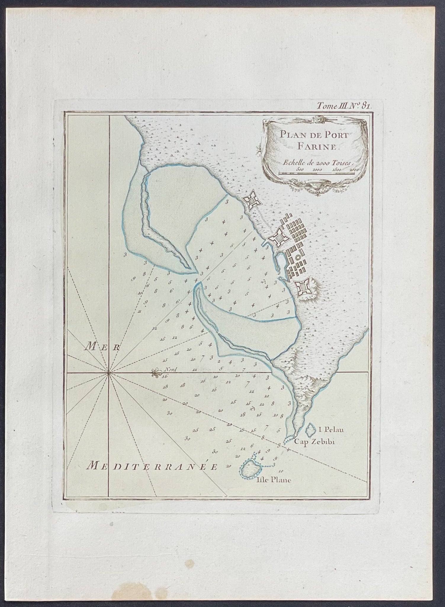 Map of Farine, Tunisia, Africa