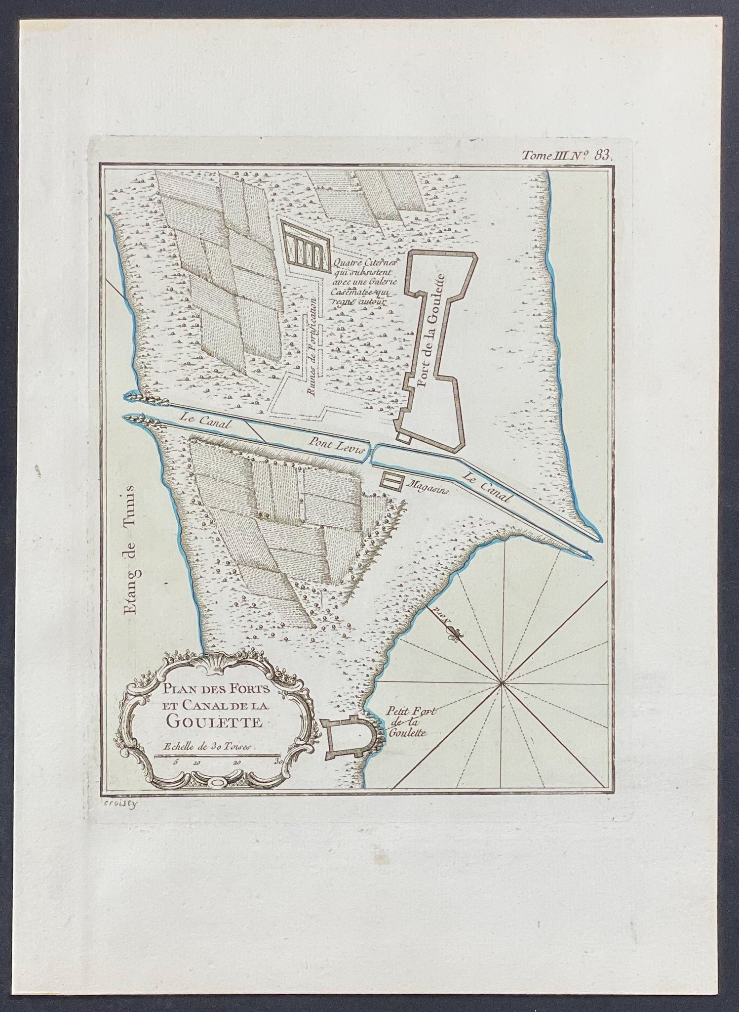 Map of Goulette, Tunisia, Africa