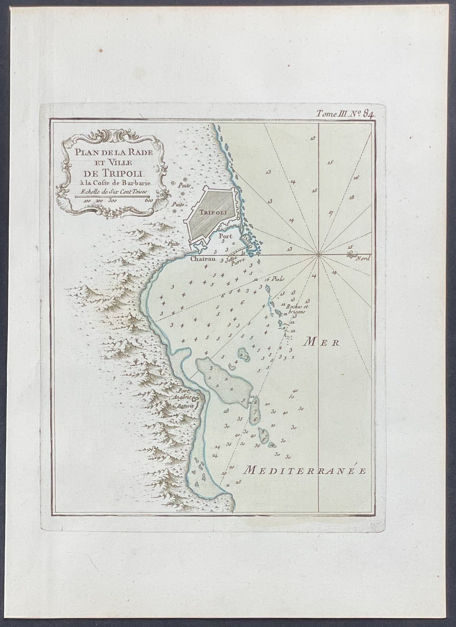 Map of Tripoli, Libya, Africa