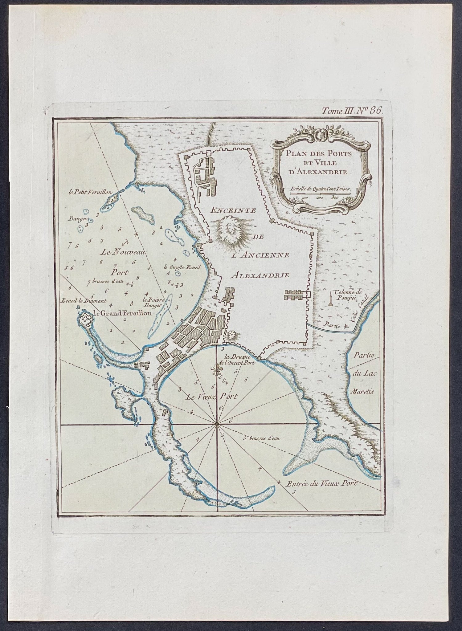 Map of Alexandria, Egypt, Africa