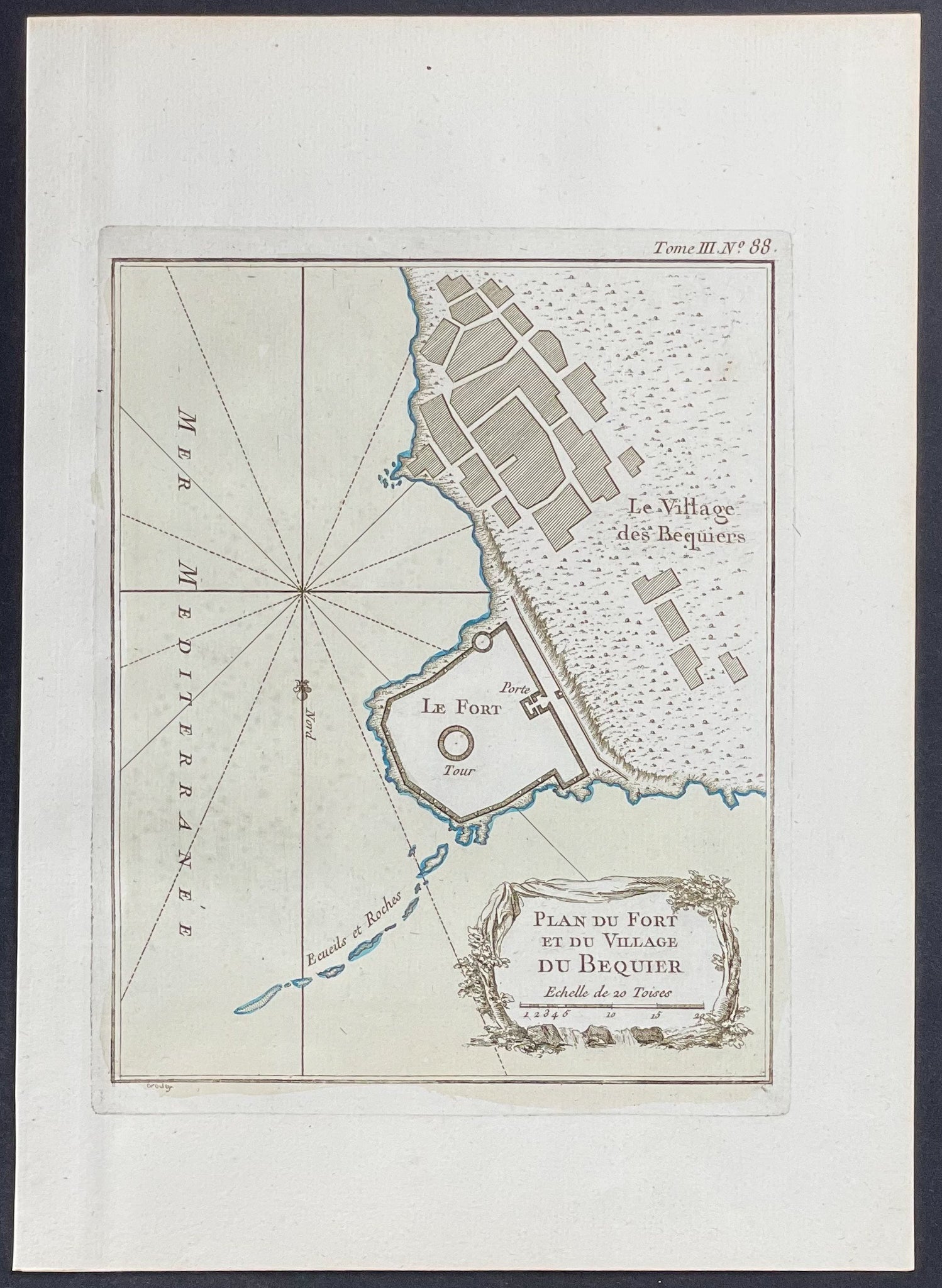 Map of Bequier, Egypt, Africa
