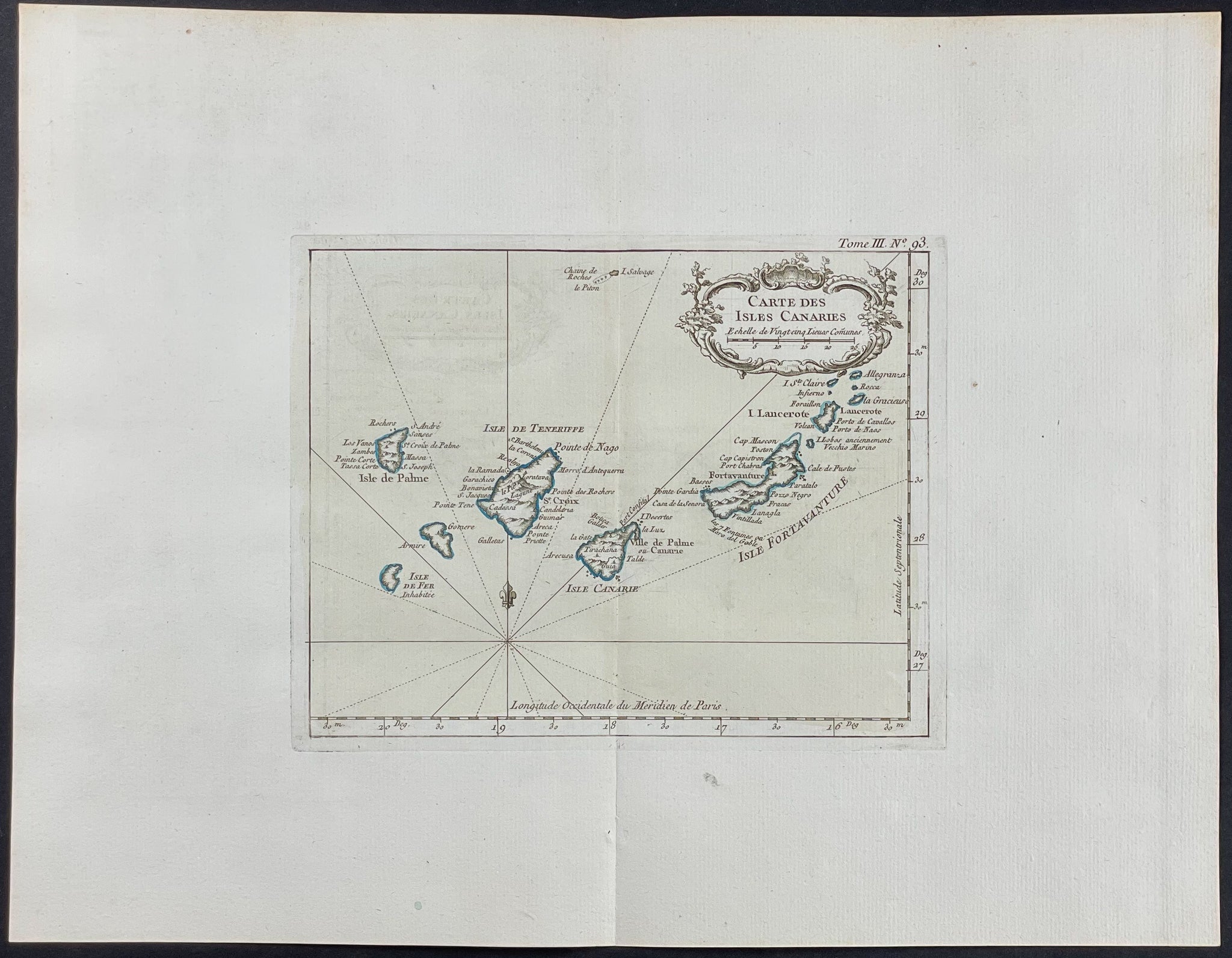 Map of Canary Islands, Spain