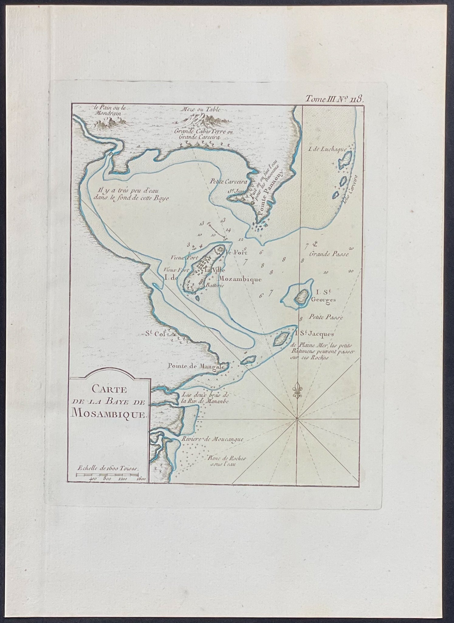 Map of Mozambique, Africa
