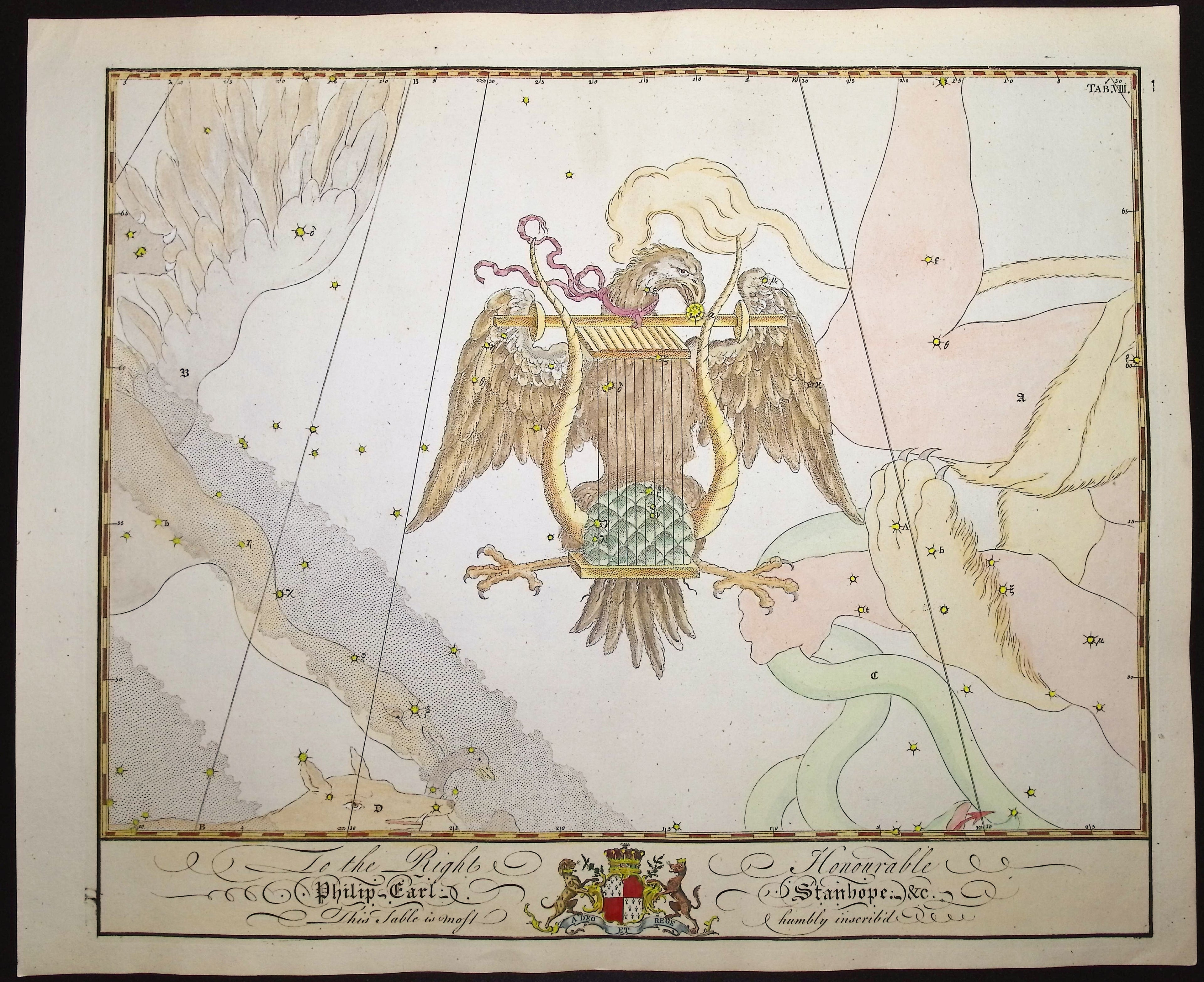 Constellation or Star Chart of Lyra