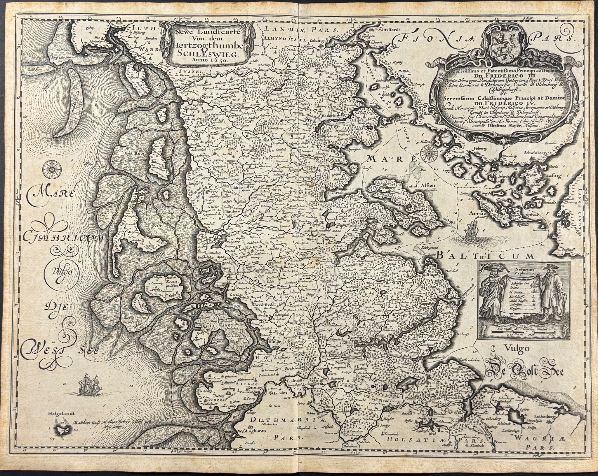 Map of part of Sweden, Germany, Baltic Sea