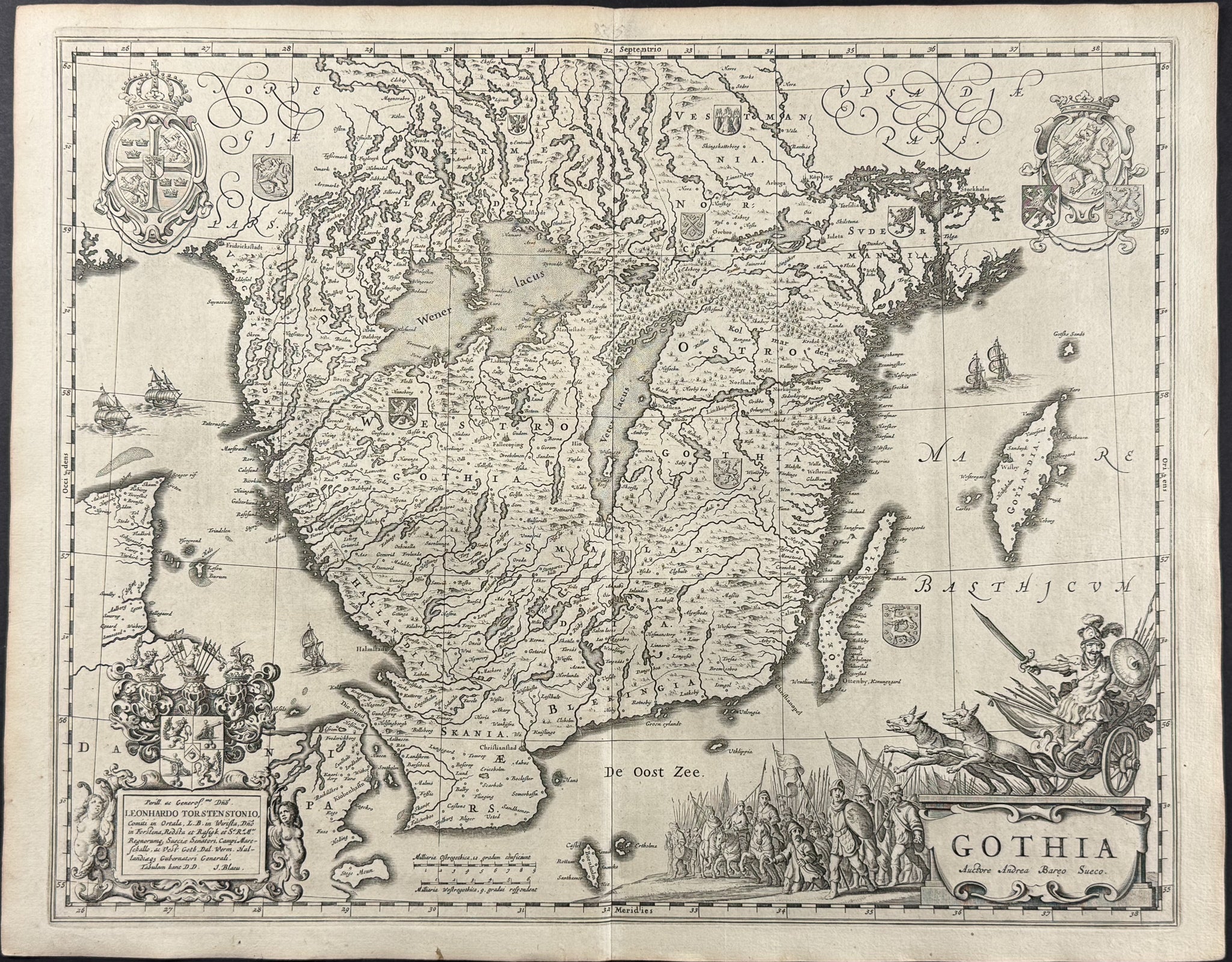 Map of Gothia, Sweden