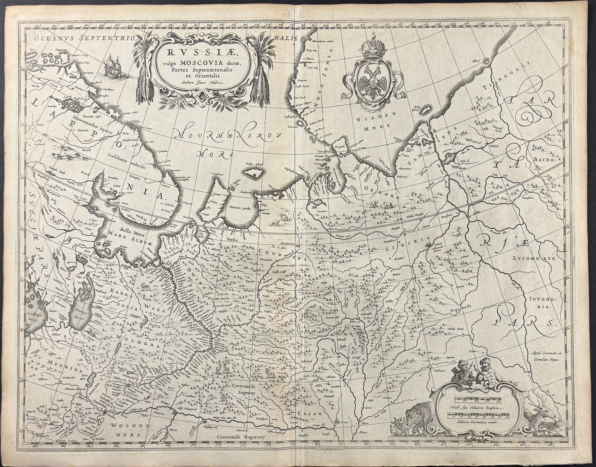 Map of Moscow, Russia