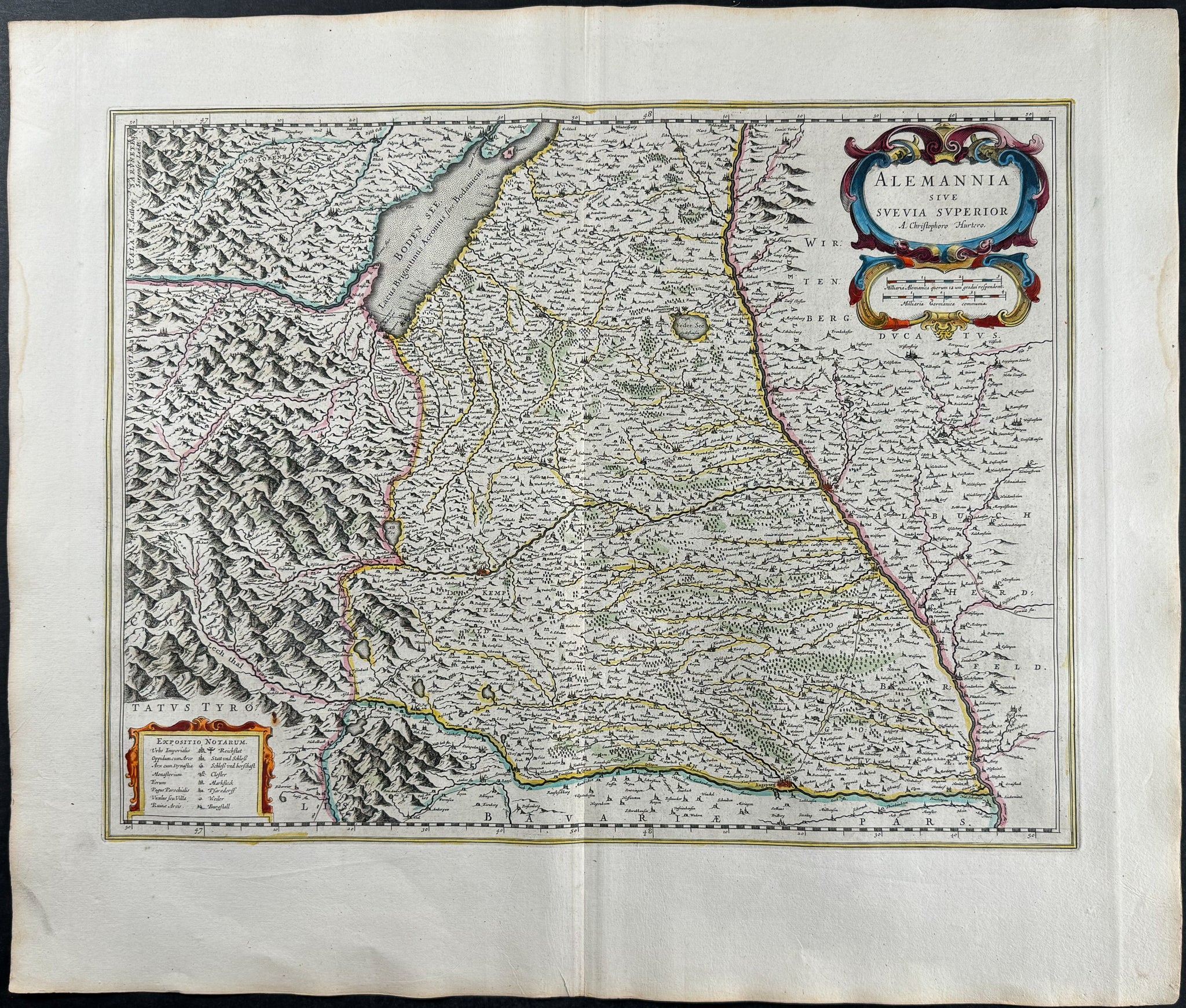 Map of Germany: Swabia