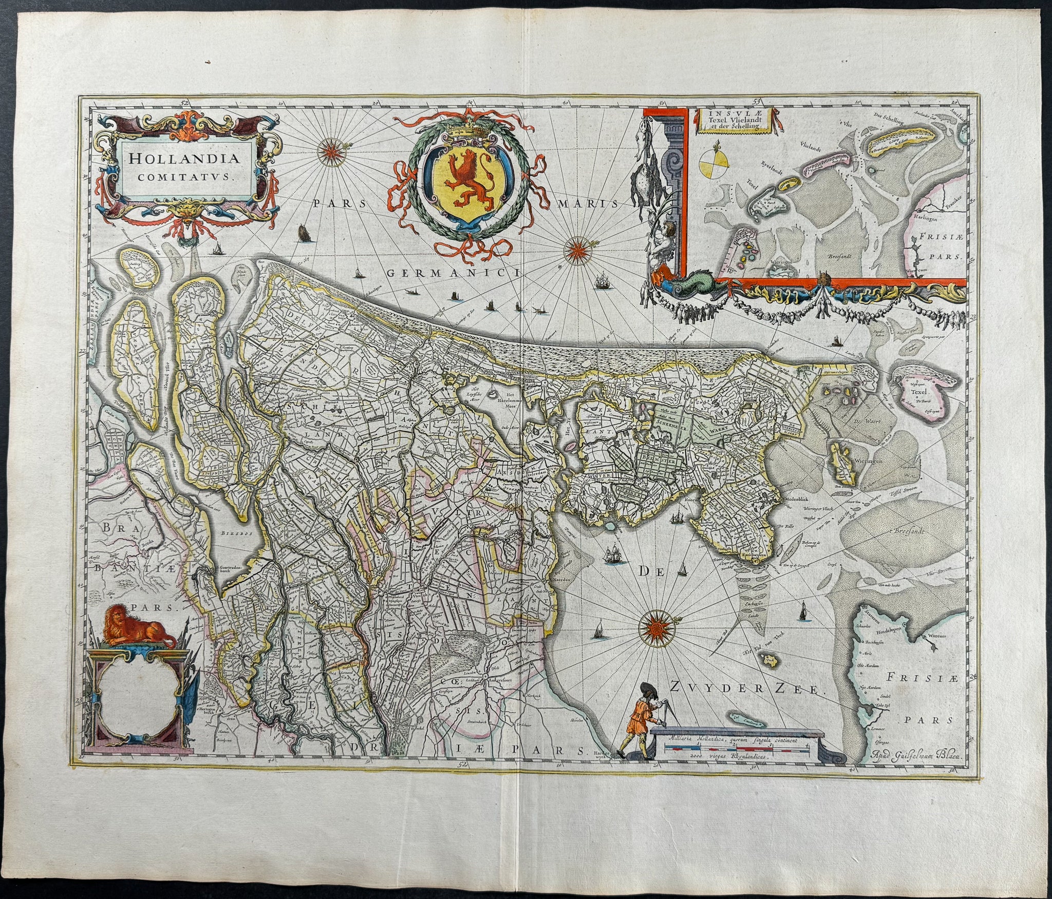 Map of Holland (Netherlands)
